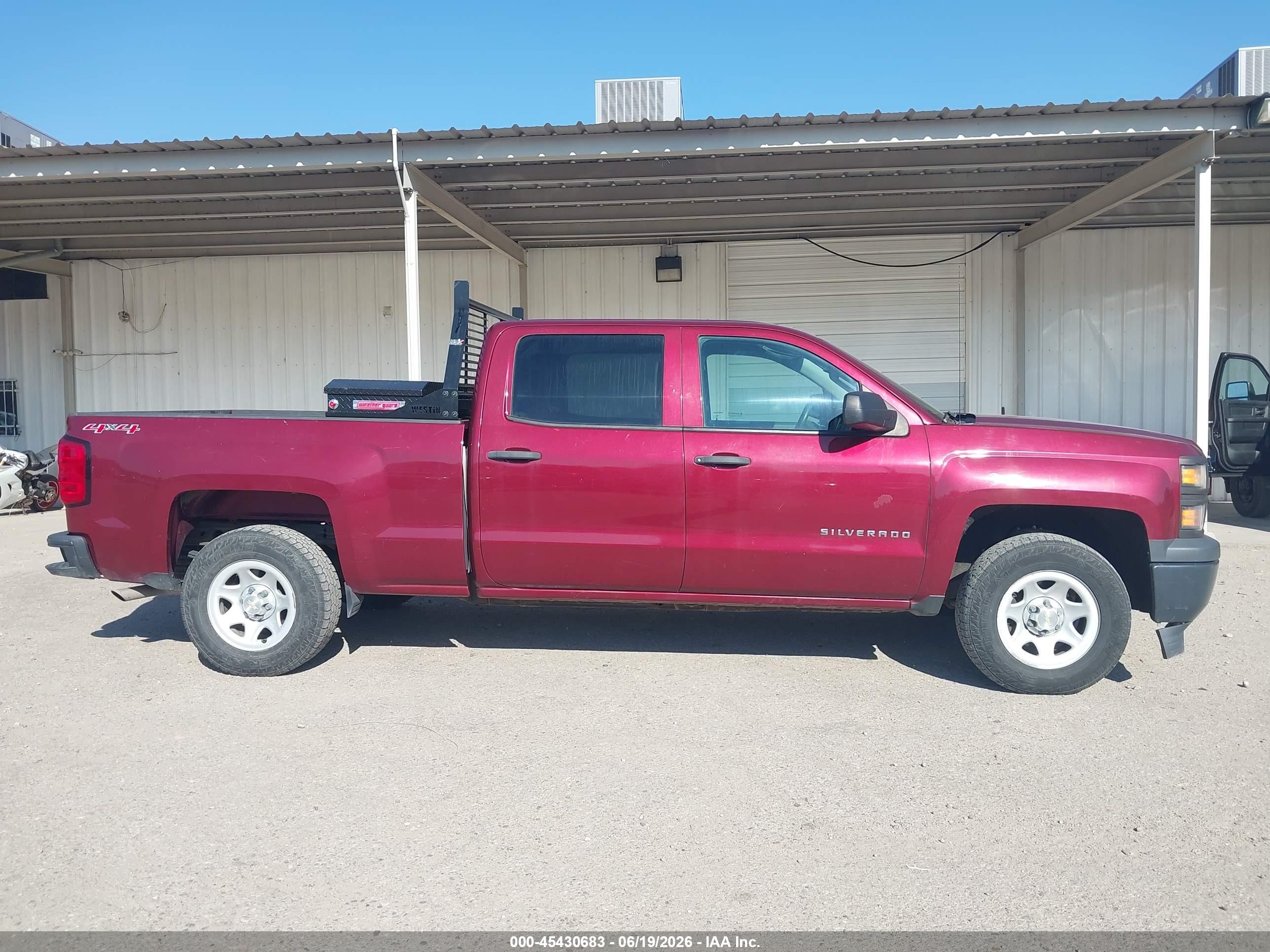 2015 Chevrolet Silverado 1500 Work Truck Burgundy vin: 3GCUKPEH6FG392943