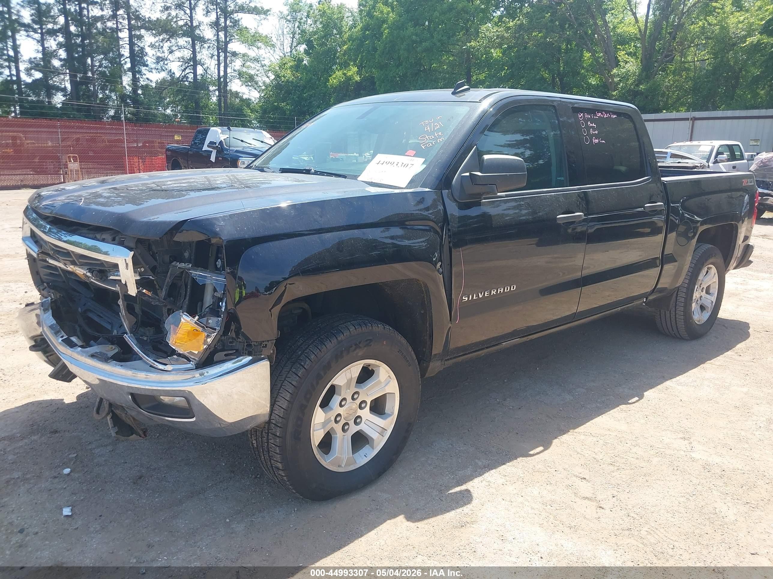 2014 Chevrolet Silverado 1500 2lt Черный vin: 3GCUKREC0EG116174