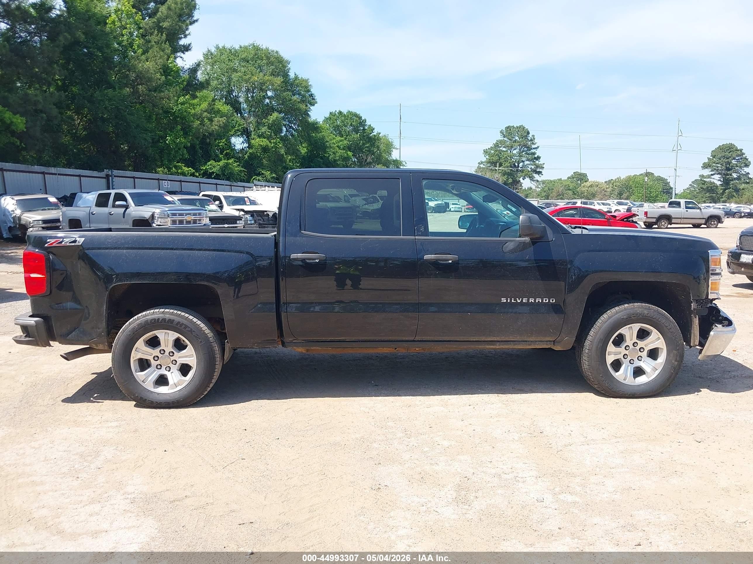 2014 Chevrolet Silverado 1500 2lt Черный vin: 3GCUKREC0EG116174