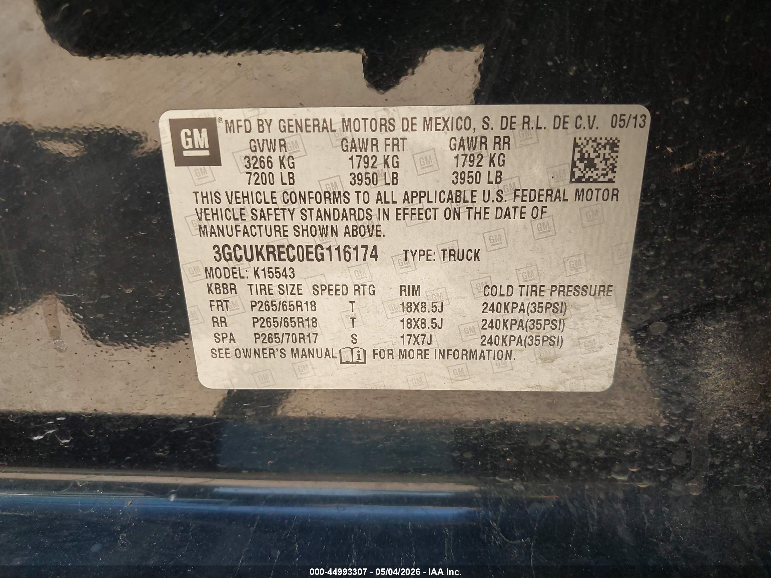 2014 Chevrolet Silverado 1500 2lt Черный vin: 3GCUKREC0EG116174
