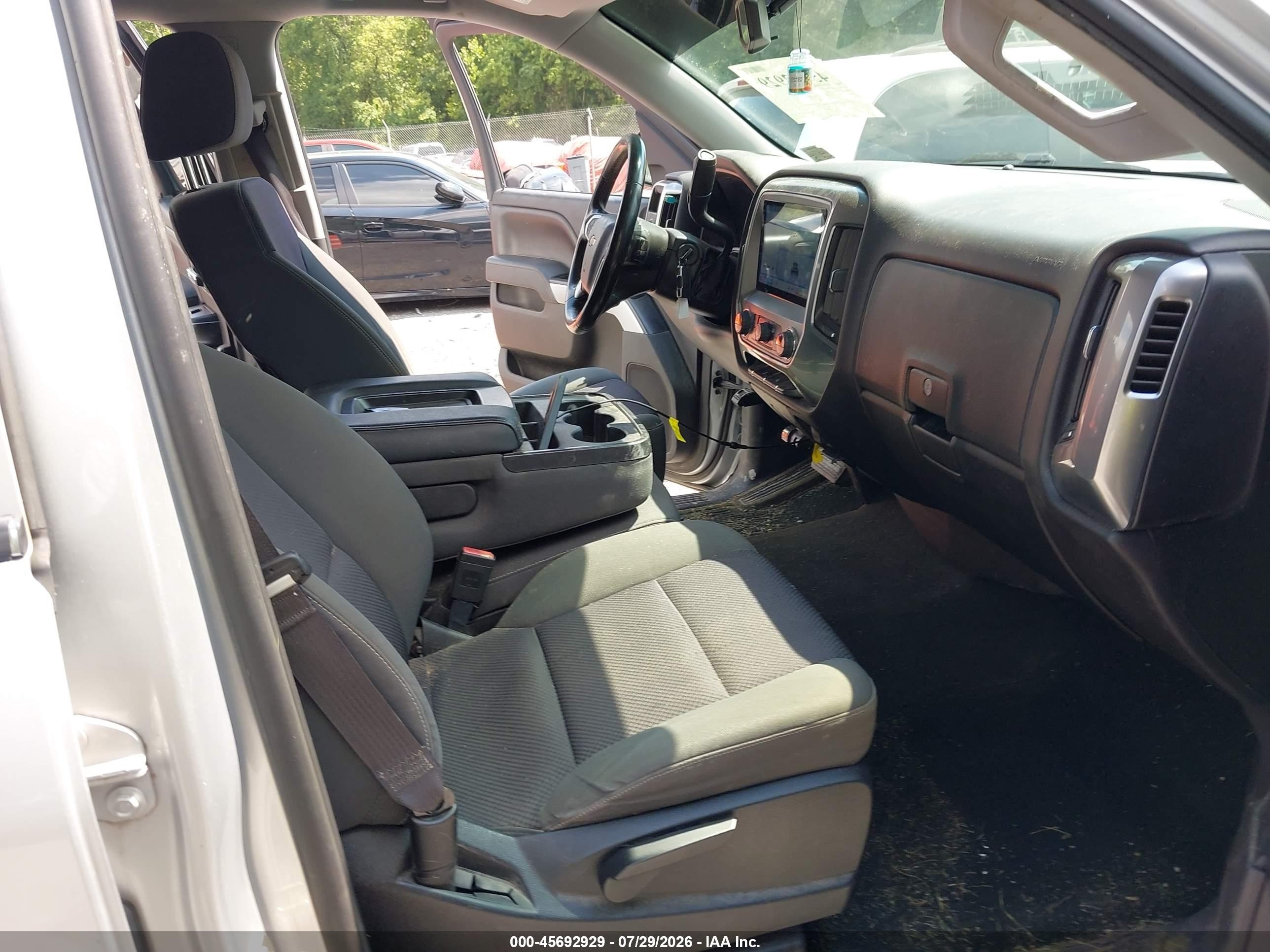 2014 Chevrolet Silverado 1500 Lt Silver vin: 3GCUKREC0EG187147