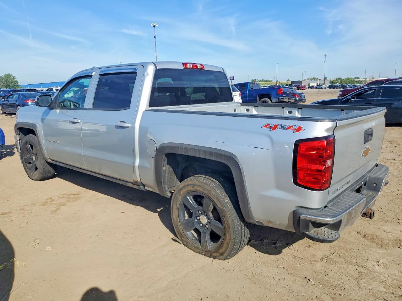 2014 Chevrolet Silverado K1500 Lt Silver vin: 3GCUKREC0EG197144