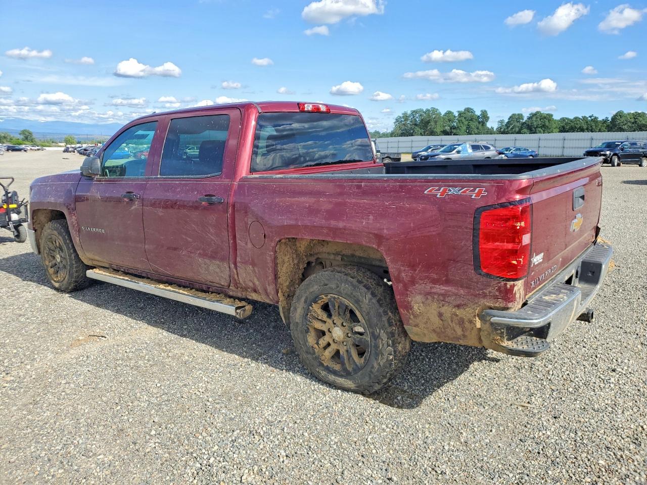 2014 Chevrolet Silverado K1500 Lt Maroon vin: 3GCUKREC0EG200642