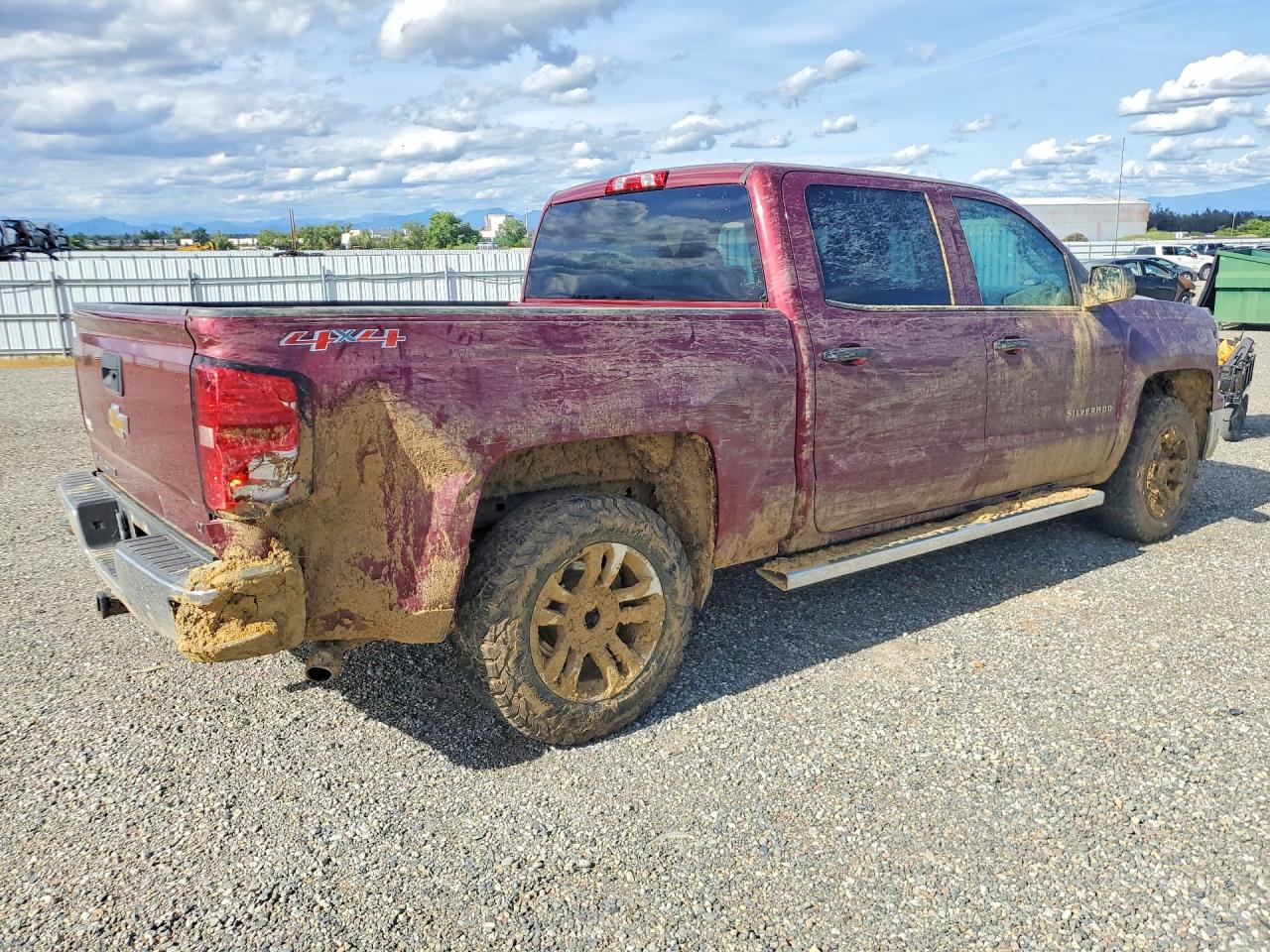 2014 Chevrolet Silverado K1500 Lt Maroon vin: 3GCUKREC0EG200642