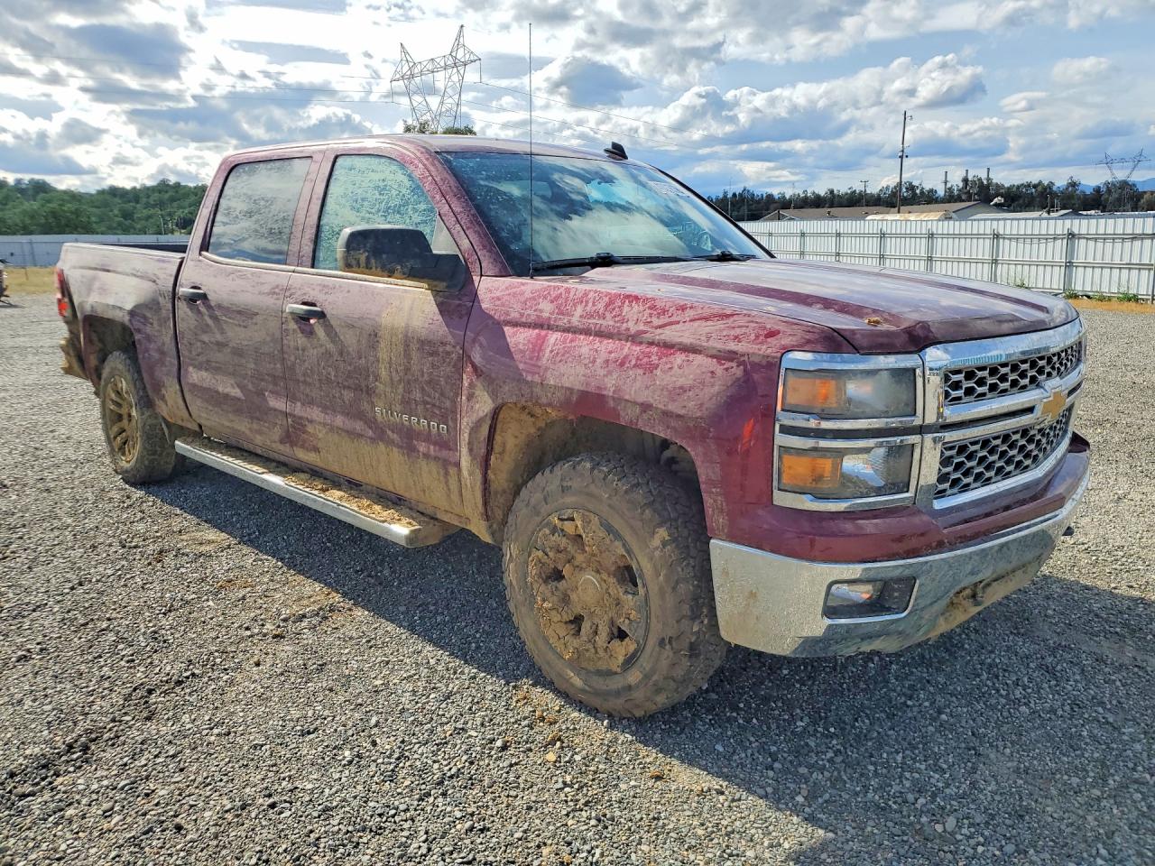 2014 Chevrolet Silverado K1500 Lt Maroon vin: 3GCUKREC0EG200642