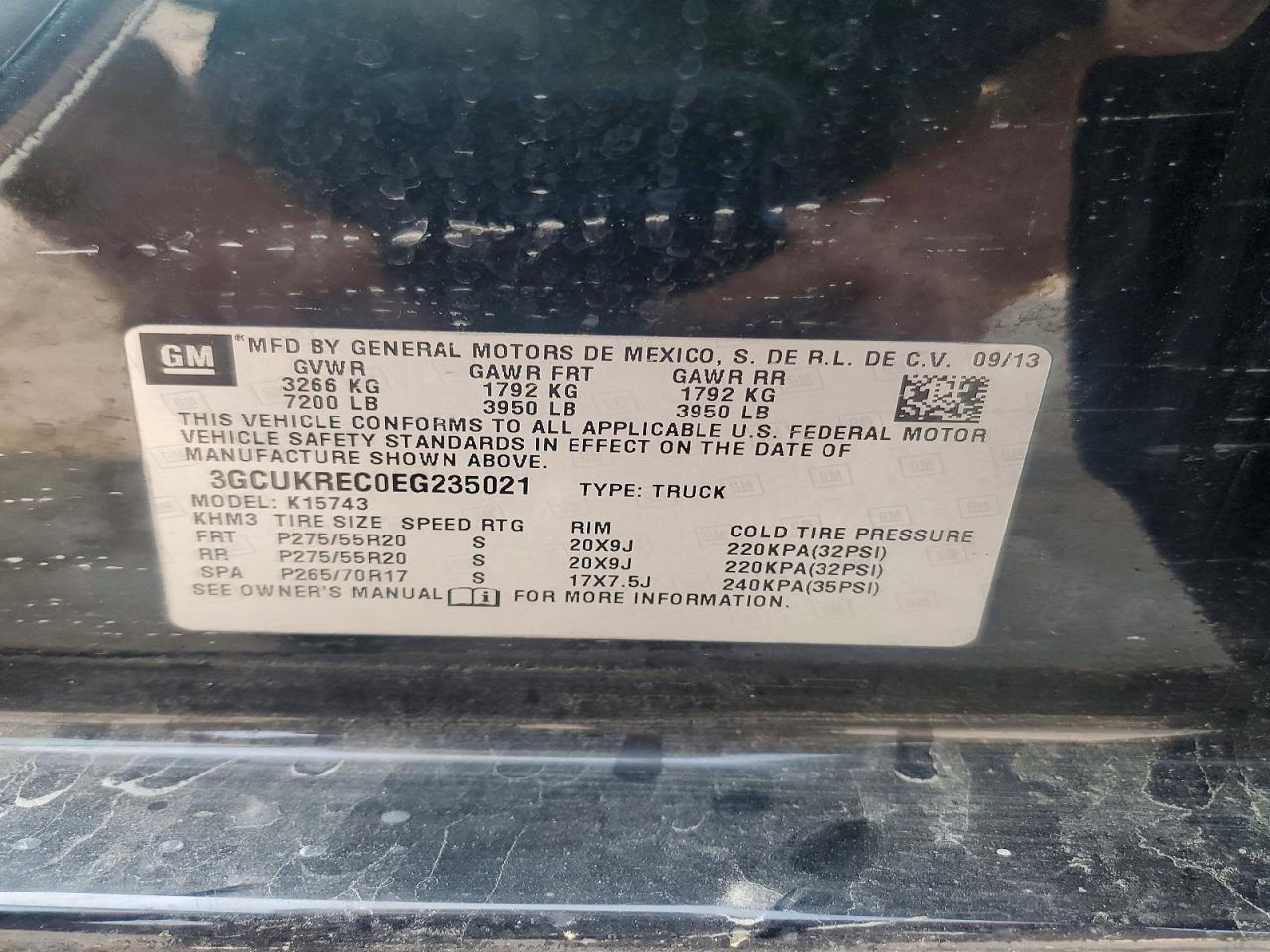 2014 Chevrolet Silverado K1500 Lt Black vin: 3GCUKREC0EG235021