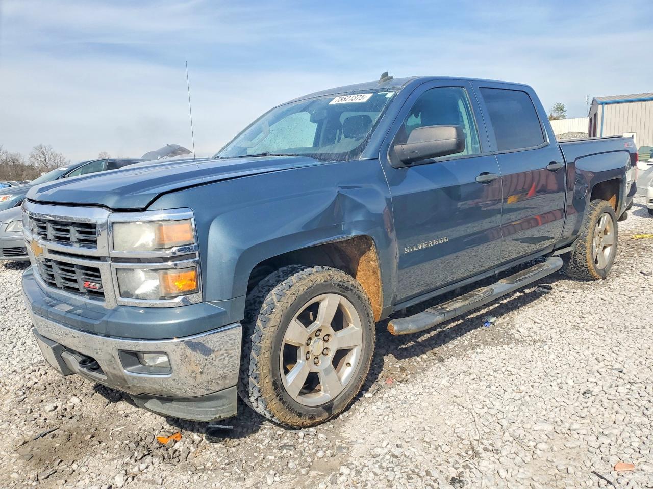 2014 Chevrolet Silverado K1500 Lt Blue vin: 3GCUKREC0EG251042