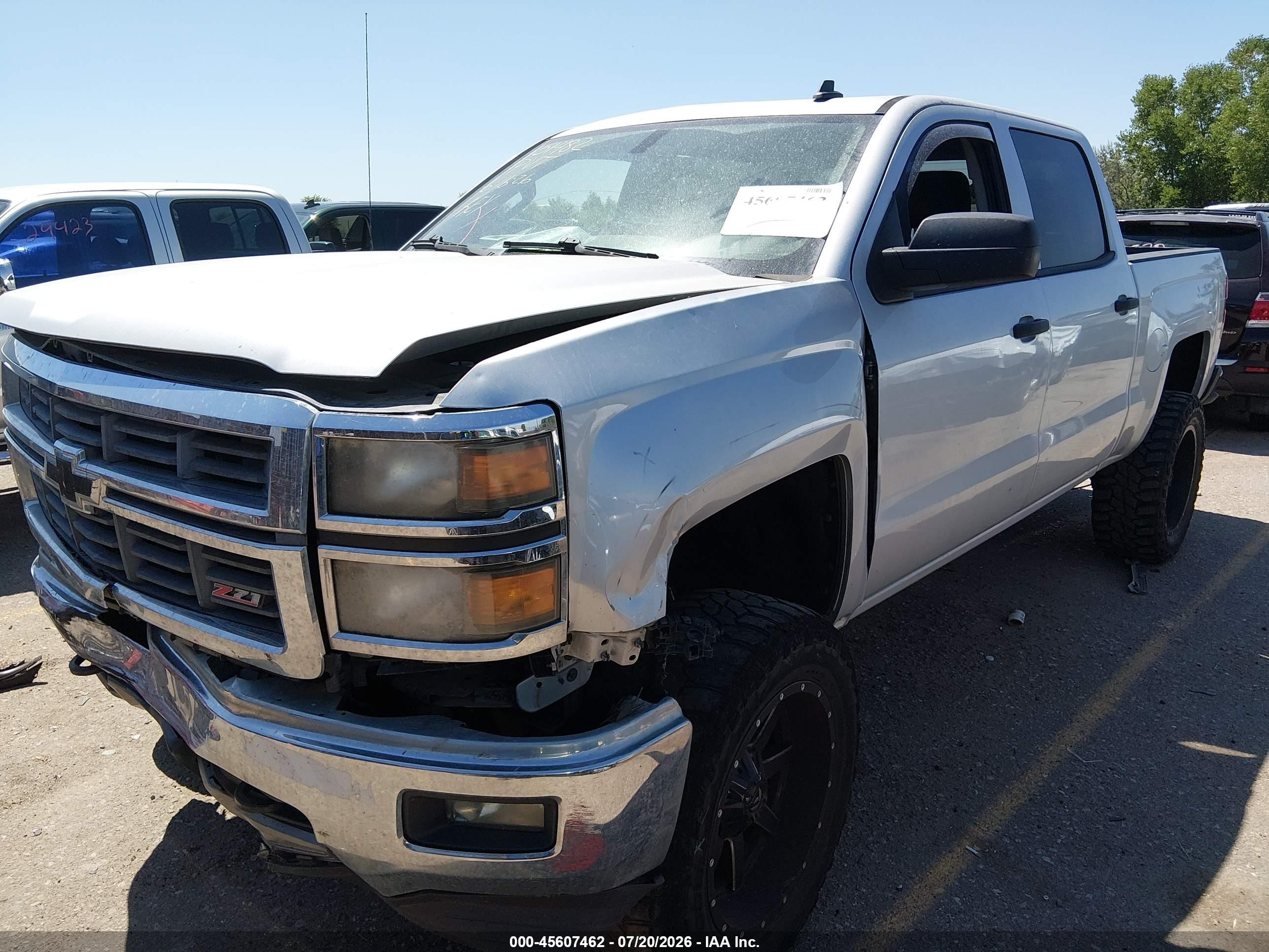 2014 Chevrolet Silverado 1500 2lt White vin: 3GCUKREC0EG264129