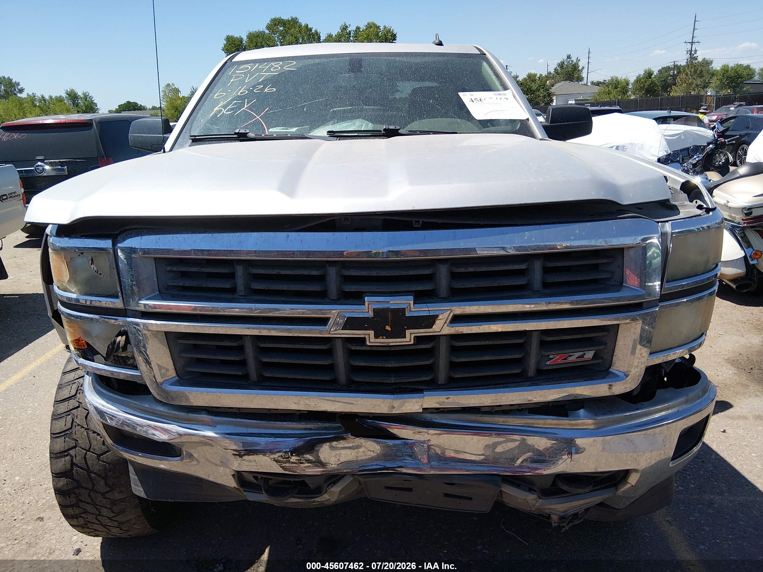 2014 Chevrolet Silverado 1500 2lt White vin: 3GCUKREC0EG264129