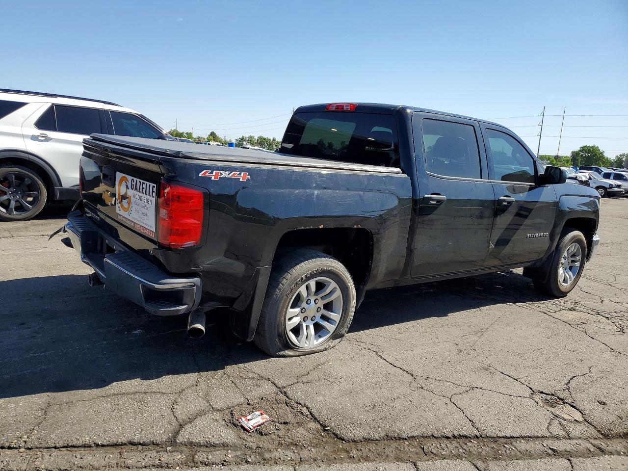 2014 Chevrolet Silverado K1500 Lt Черный vin: 3GCUKREC0EG274904