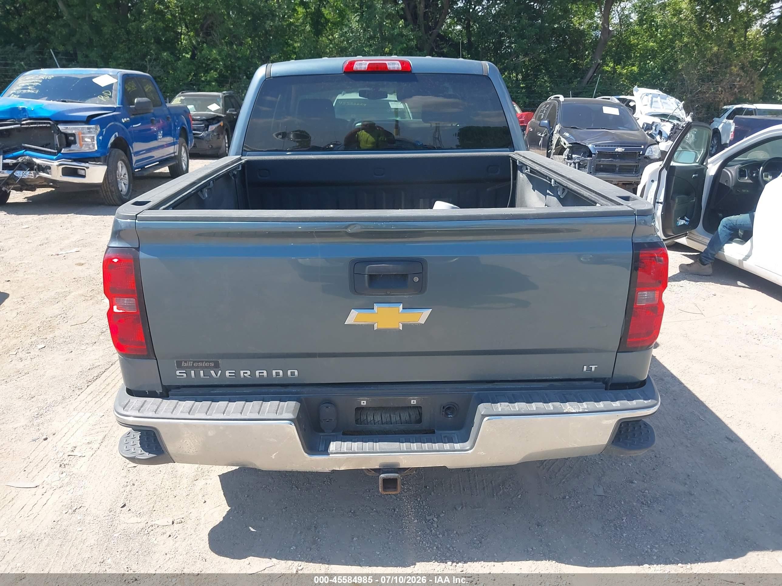 2014 Chevrolet Silverado 1500 Lt Blue vin: 3GCUKREC0EG281738