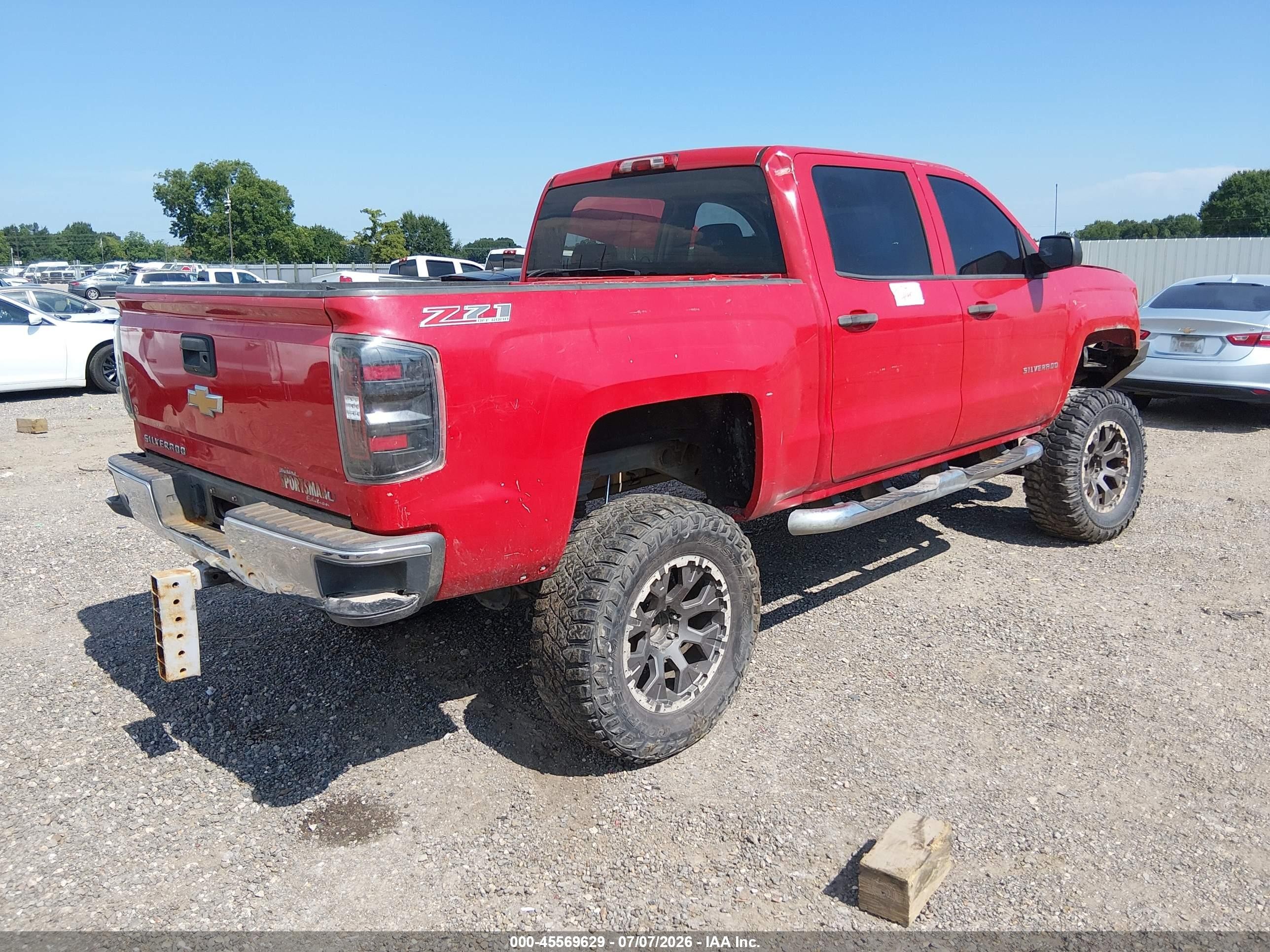 2014 Chevrolet Silverado 1500 Lt Red vin: 3GCUKREC0EG281965