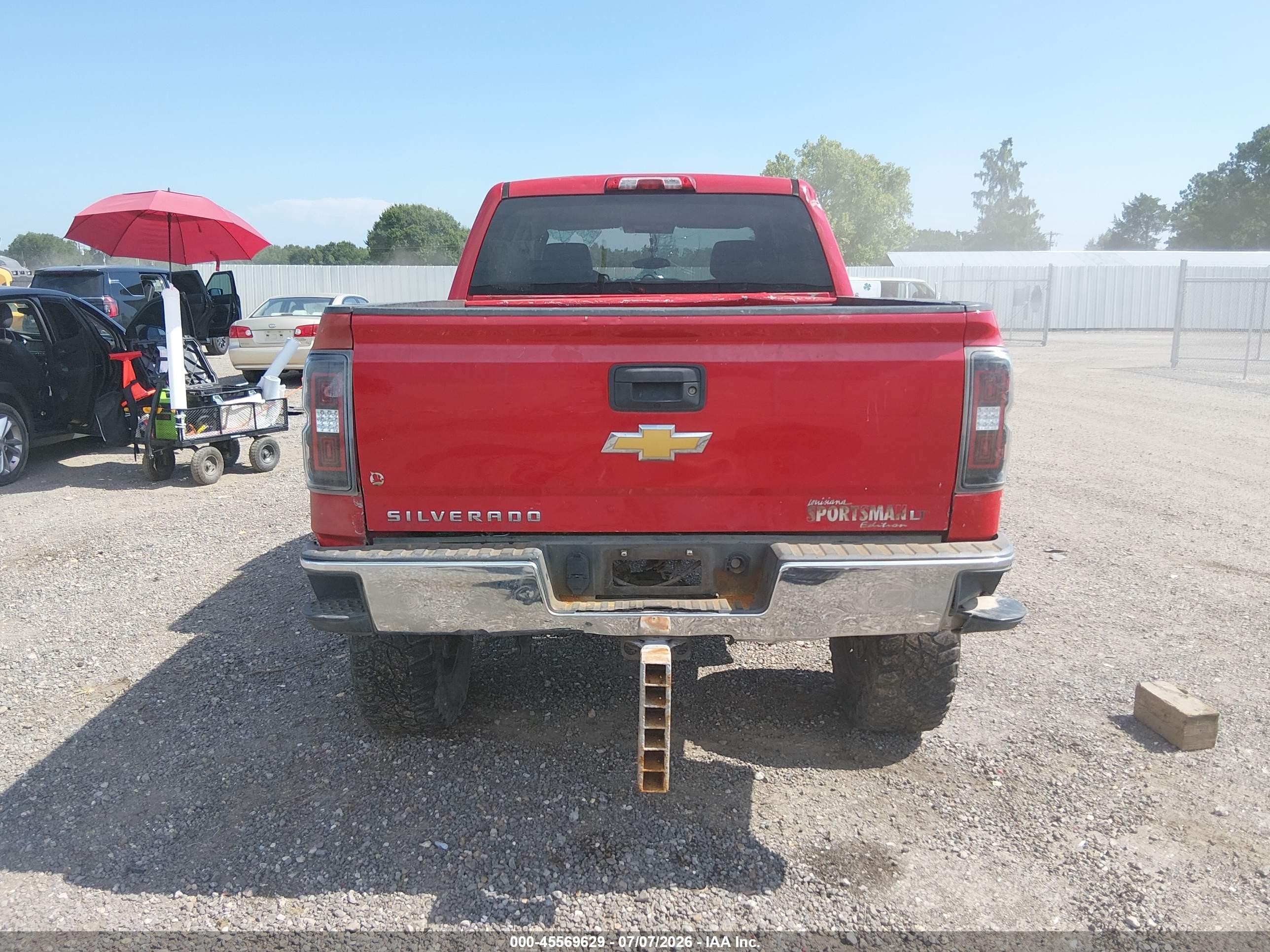 2014 Chevrolet Silverado 1500 Lt Red vin: 3GCUKREC0EG281965