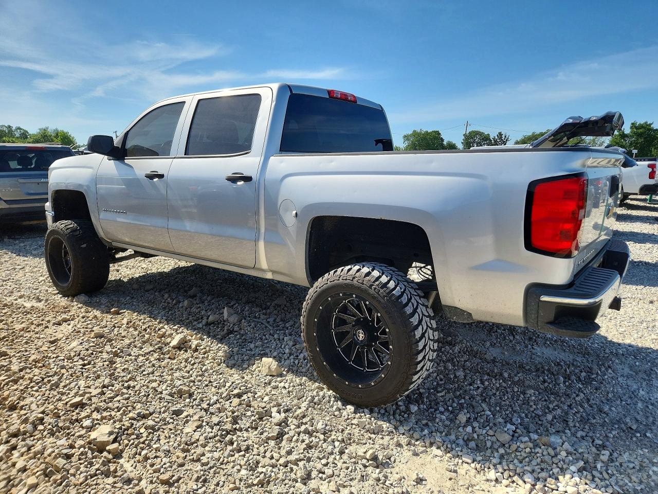 2014 Chevrolet Silverado K1500 Lt Silver vin: 3GCUKREC0EG356289