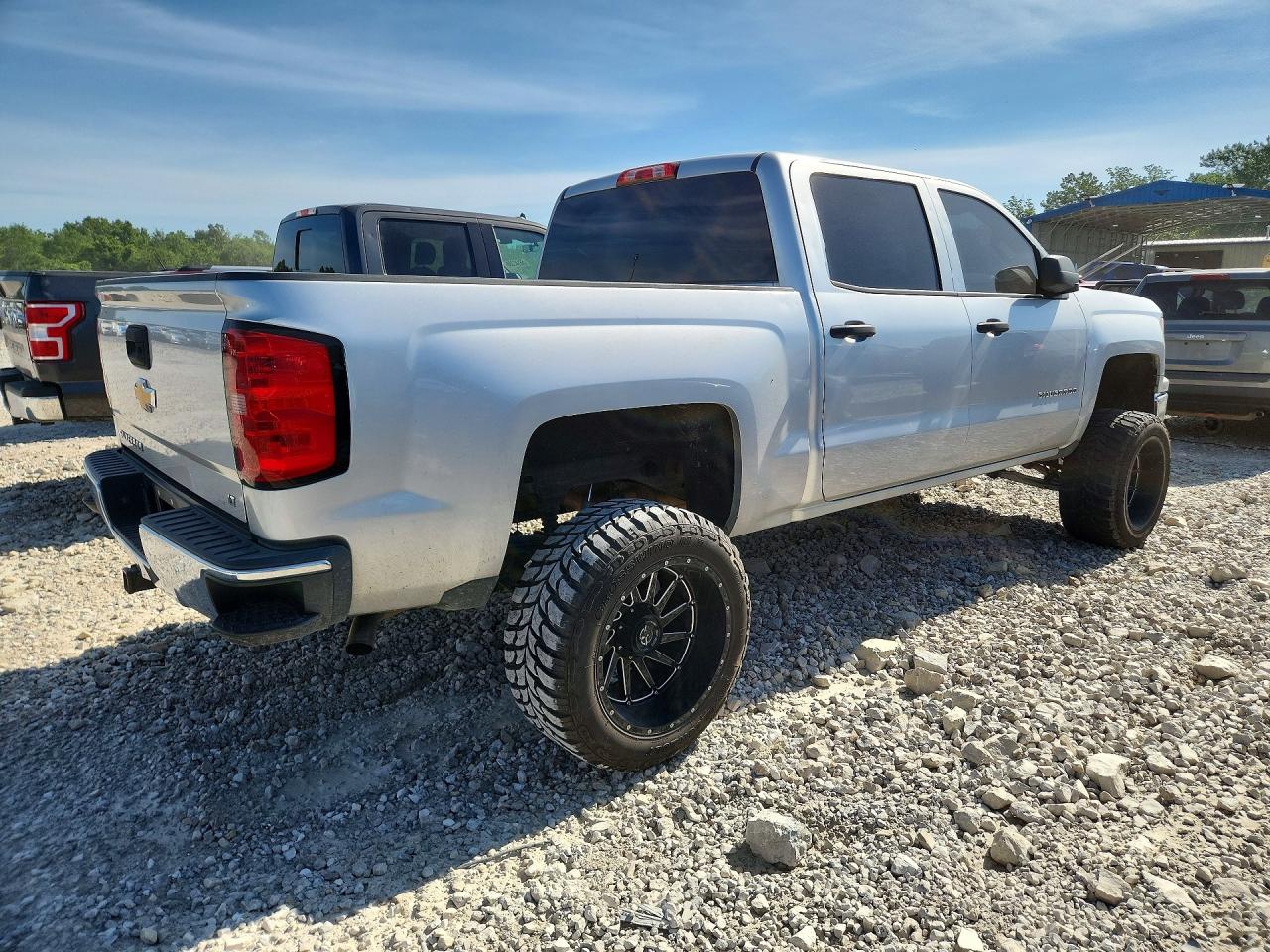 2014 Chevrolet Silverado K1500 Lt Silver vin: 3GCUKREC0EG356289