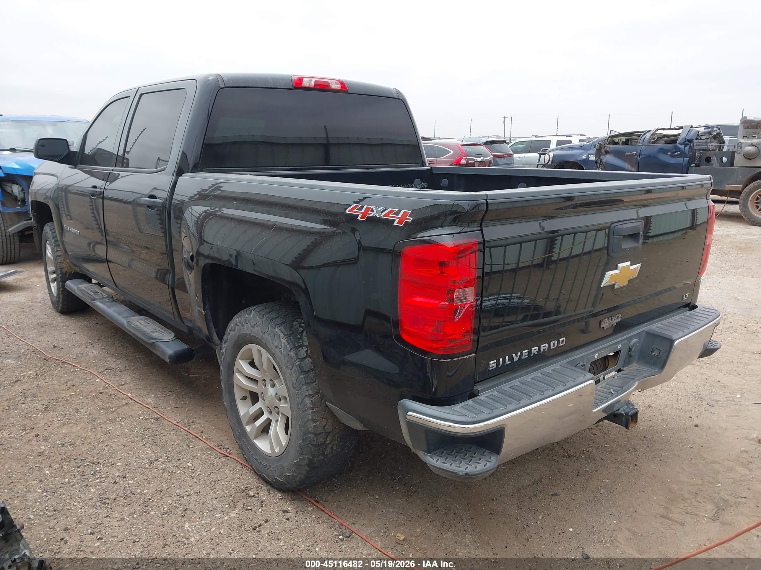 2014 Chevrolet Silverado 1500 1lt Black vin: 3GCUKREC0EG373951