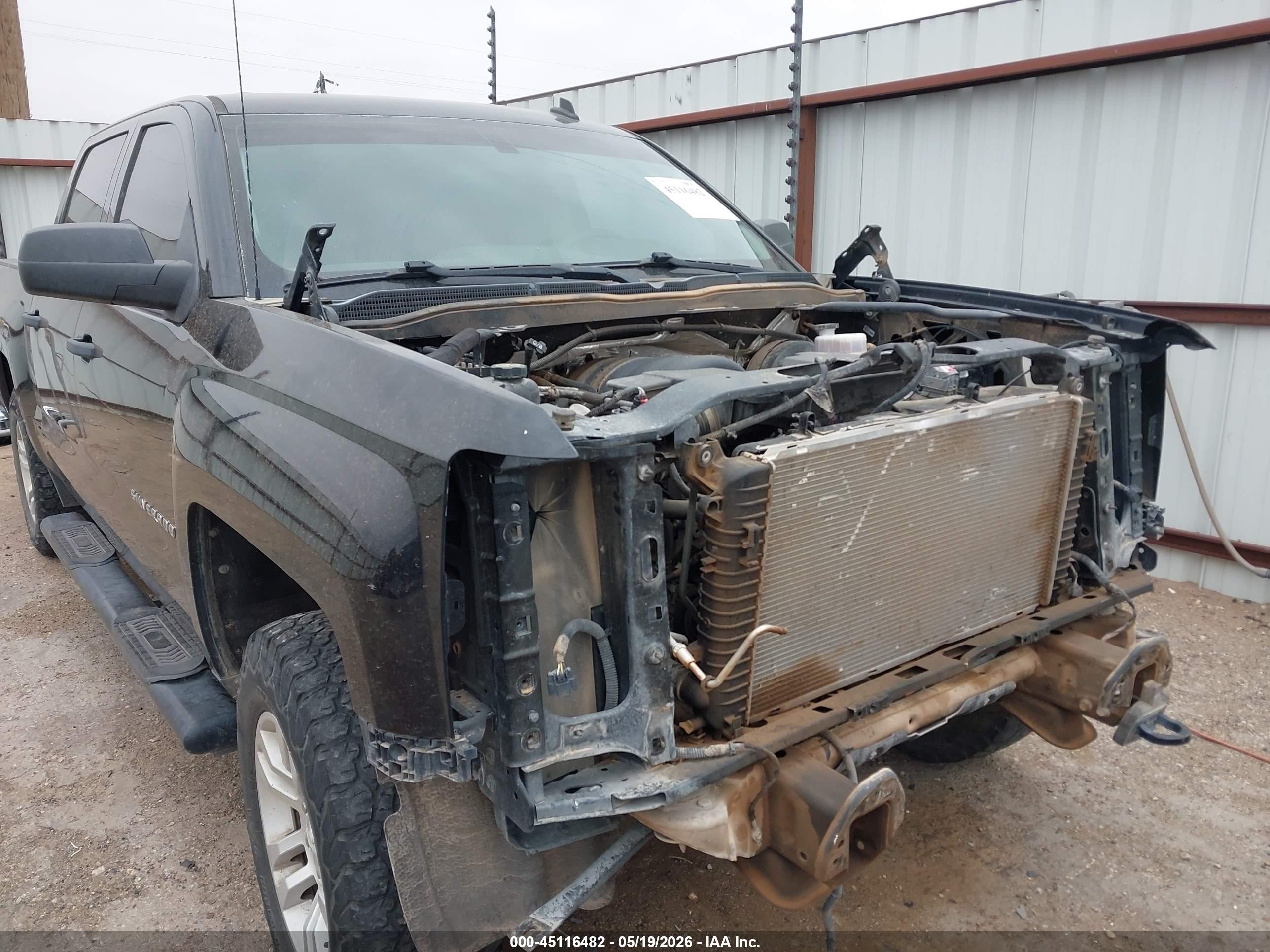 2014 Chevrolet Silverado 1500 1lt Black vin: 3GCUKREC0EG373951