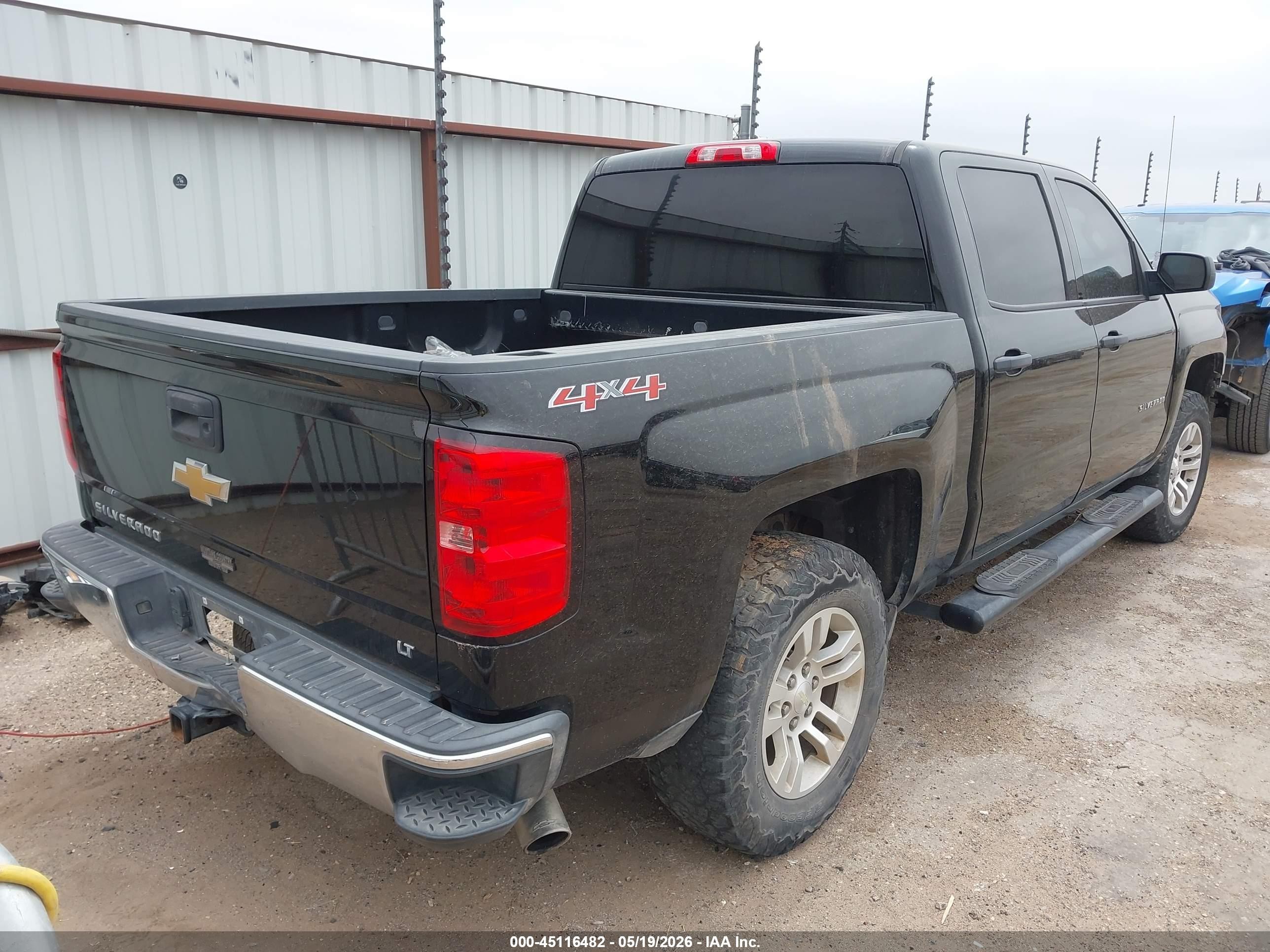 2014 Chevrolet Silverado 1500 1lt Black vin: 3GCUKREC0EG373951