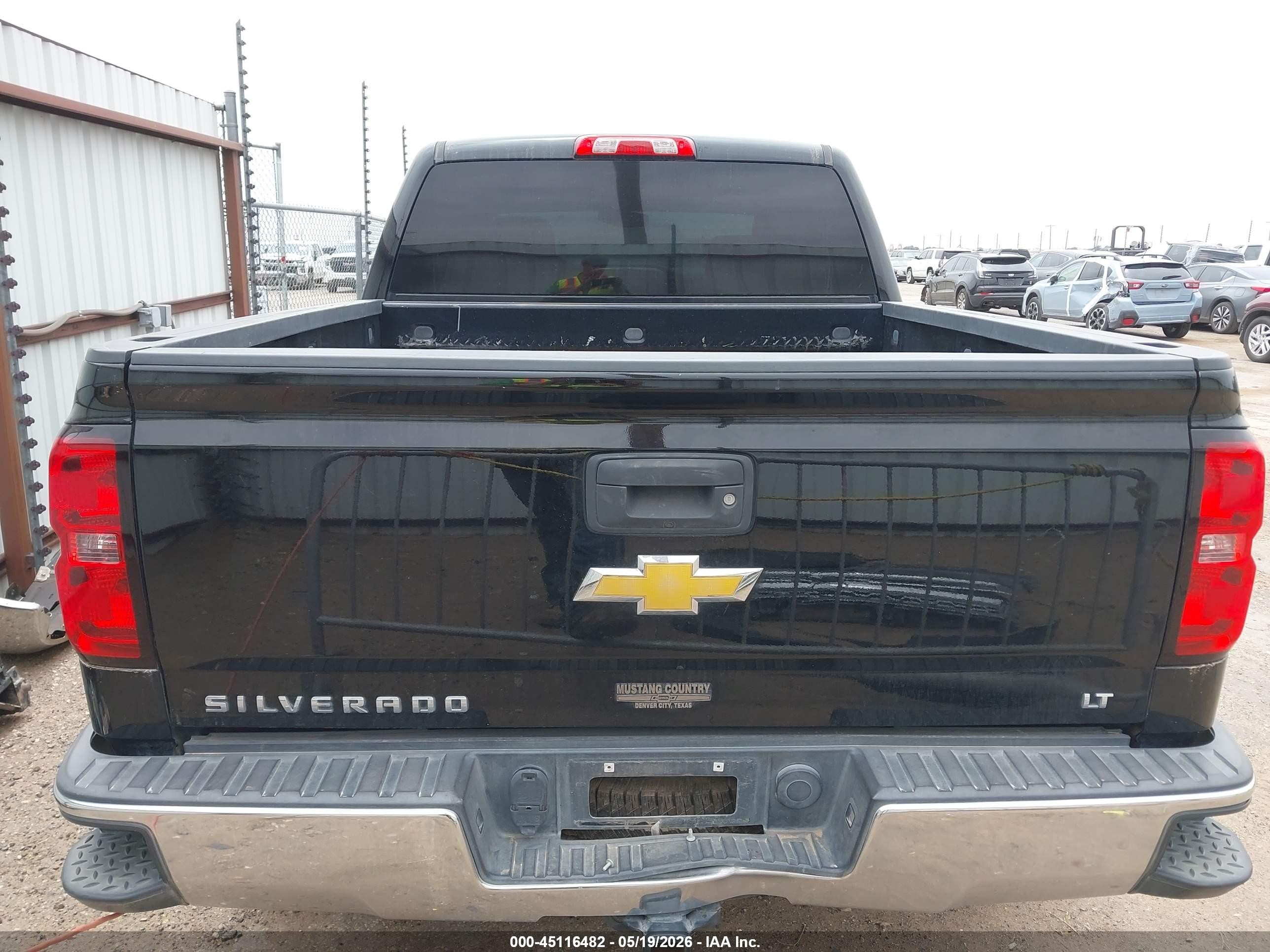 2014 Chevrolet Silverado 1500 1lt Black vin: 3GCUKREC0EG373951