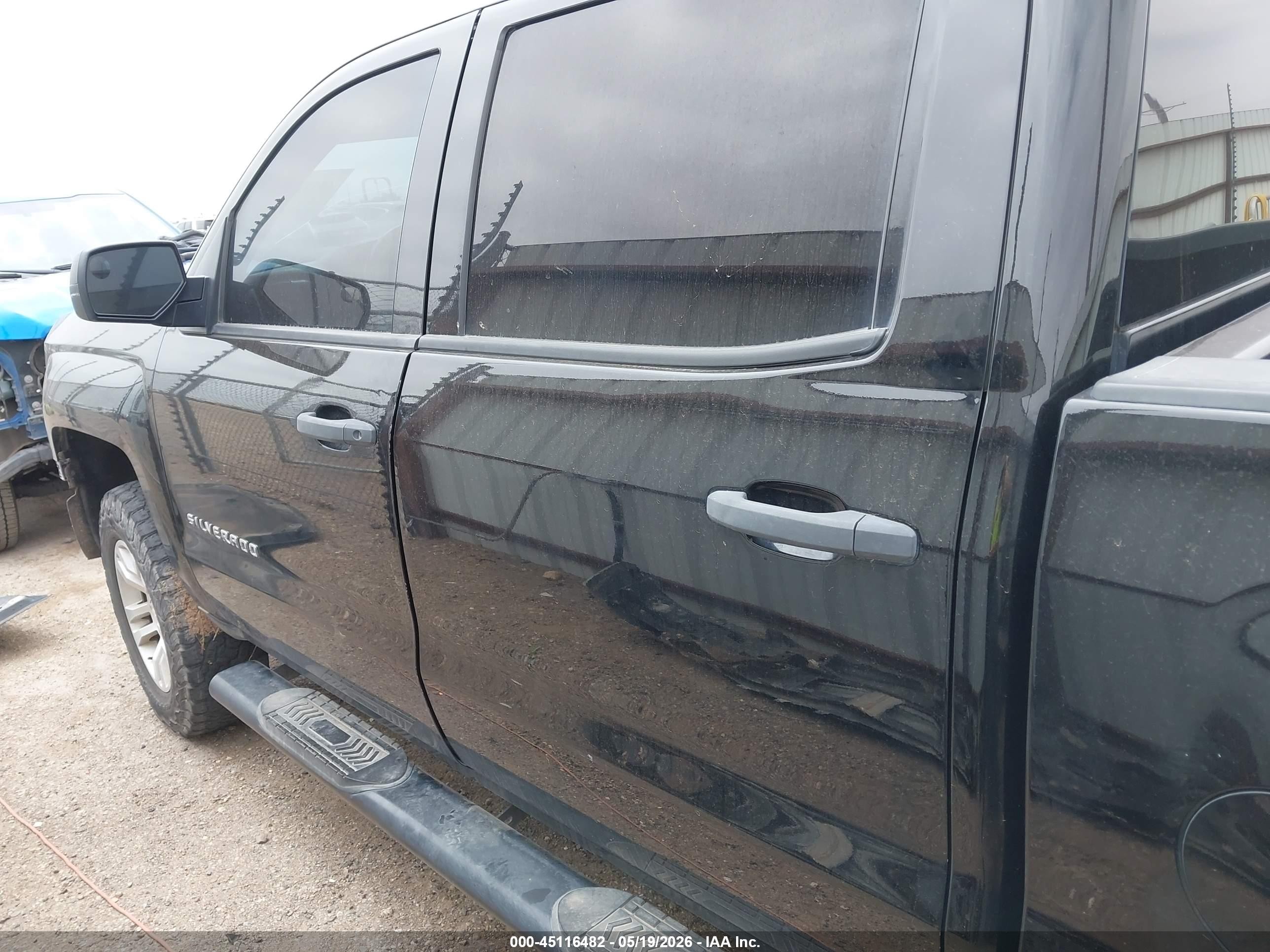 2014 Chevrolet Silverado 1500 1lt Black vin: 3GCUKREC0EG373951