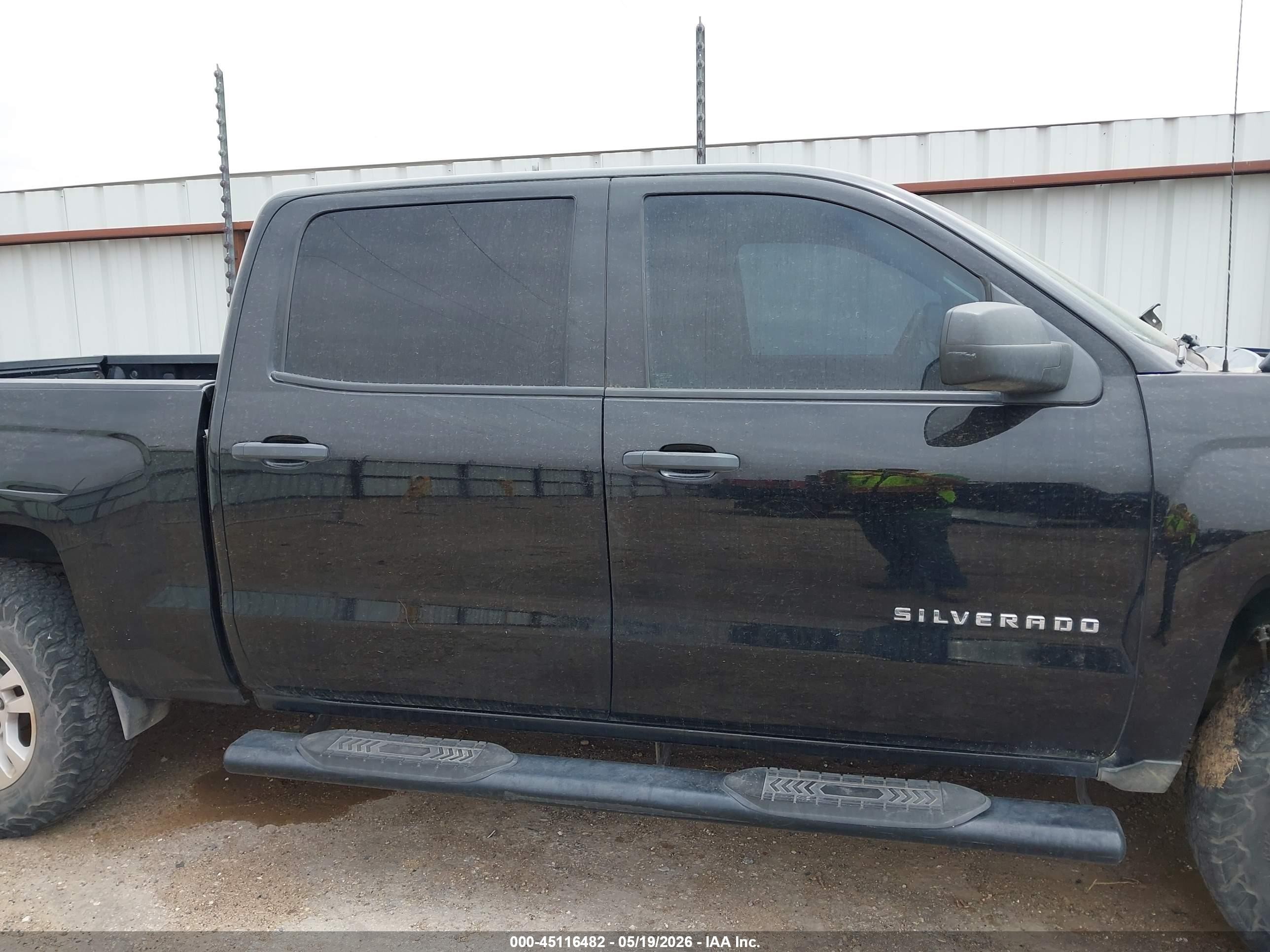 2014 Chevrolet Silverado 1500 1lt Black vin: 3GCUKREC0EG373951