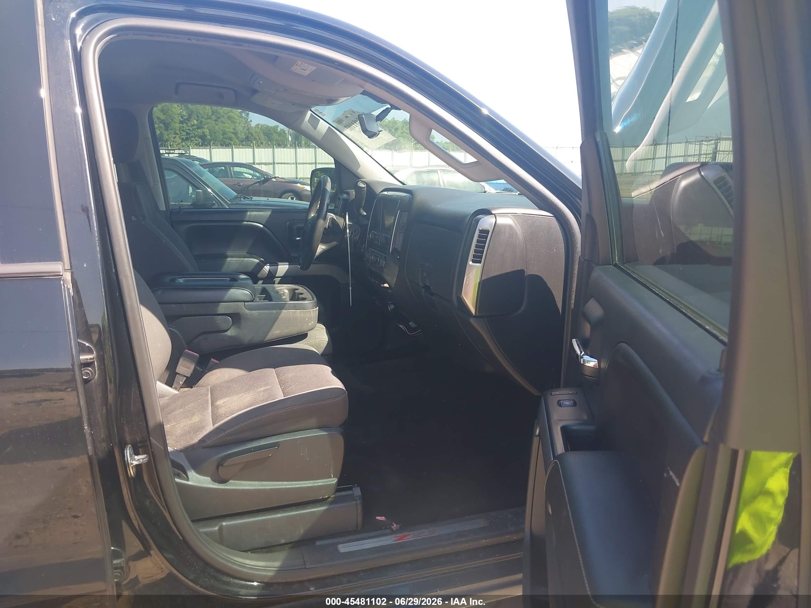 2014 Chevrolet Silverado 1500 Lt Black vin: 3GCUKREC0EG392273