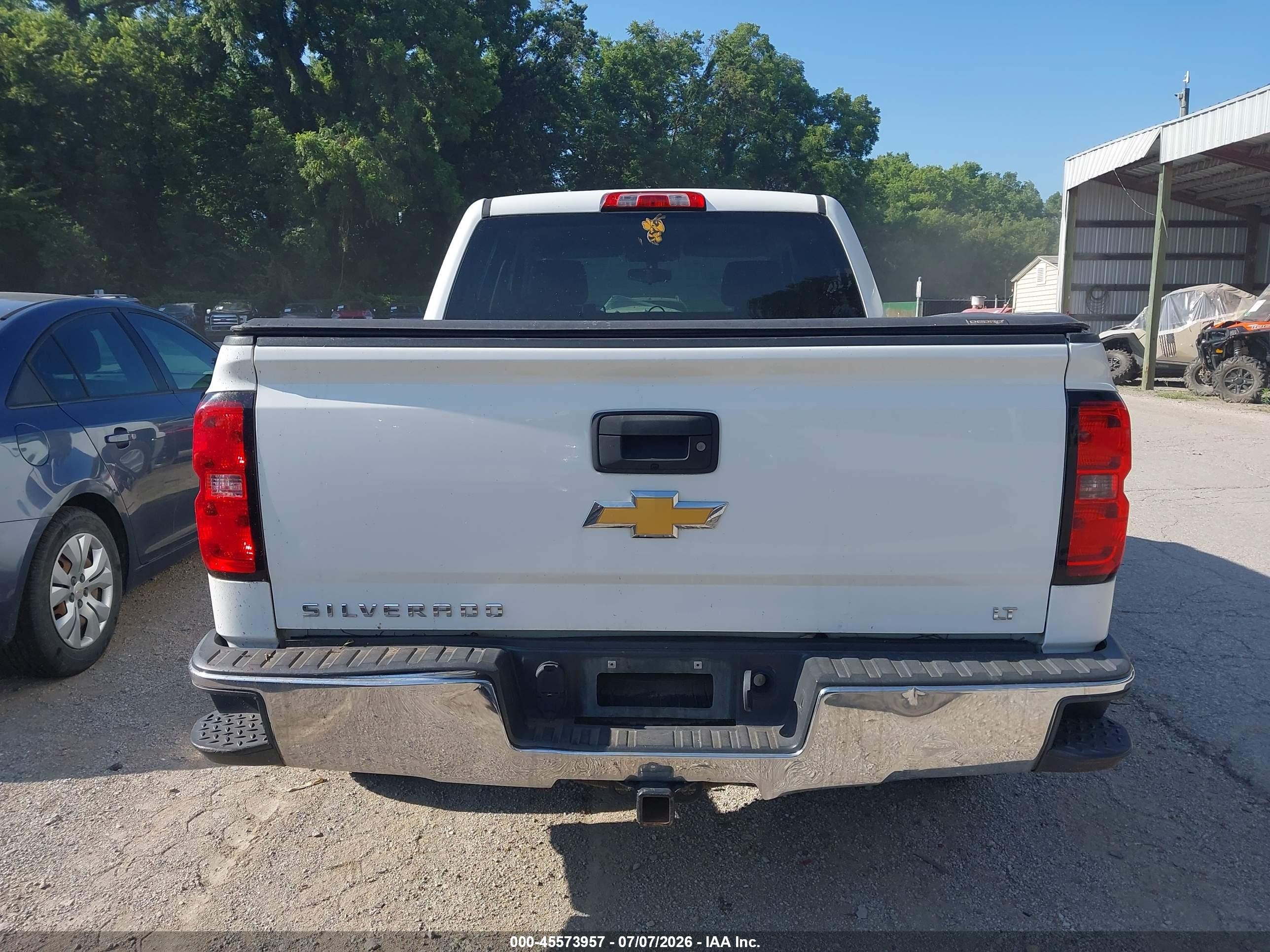 2014 Chevrolet Silverado 1500 Lt White vin: 3GCUKREC0EG399725