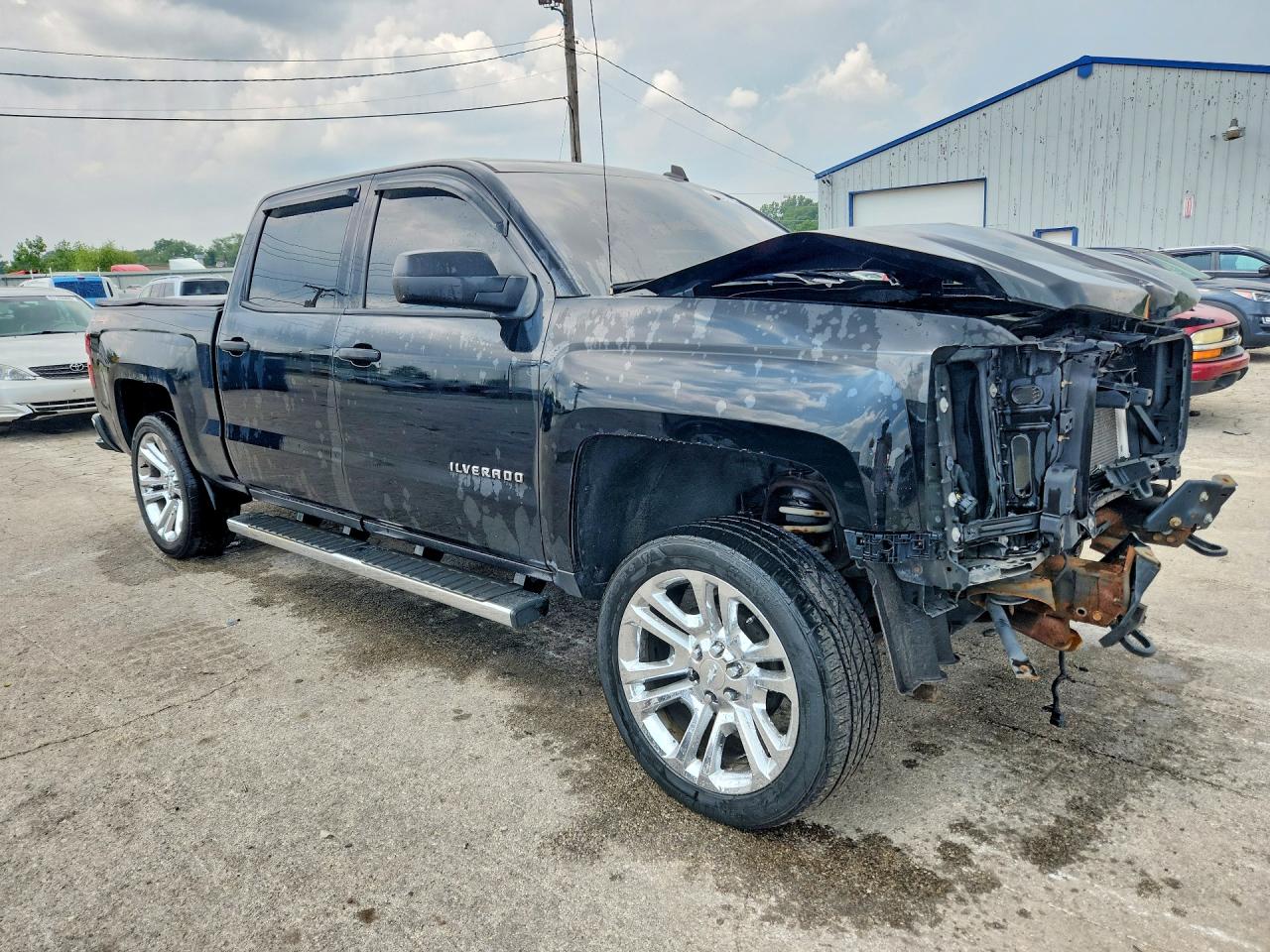 2014 Chevrolet Silverado K1500 Lt Black vin: 3GCUKREC0EG457395