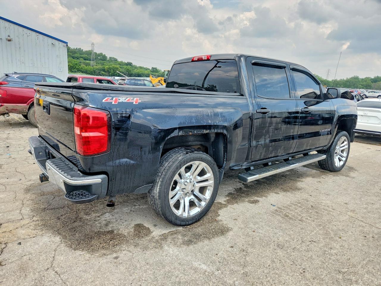 2014 Chevrolet Silverado K1500 Lt Black vin: 3GCUKREC0EG457395