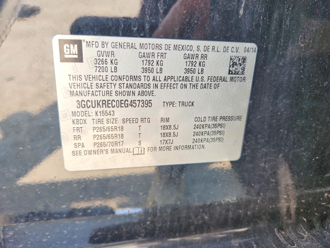 2014 Chevrolet Silverado K1500 Lt Black vin: 3GCUKREC0EG457395