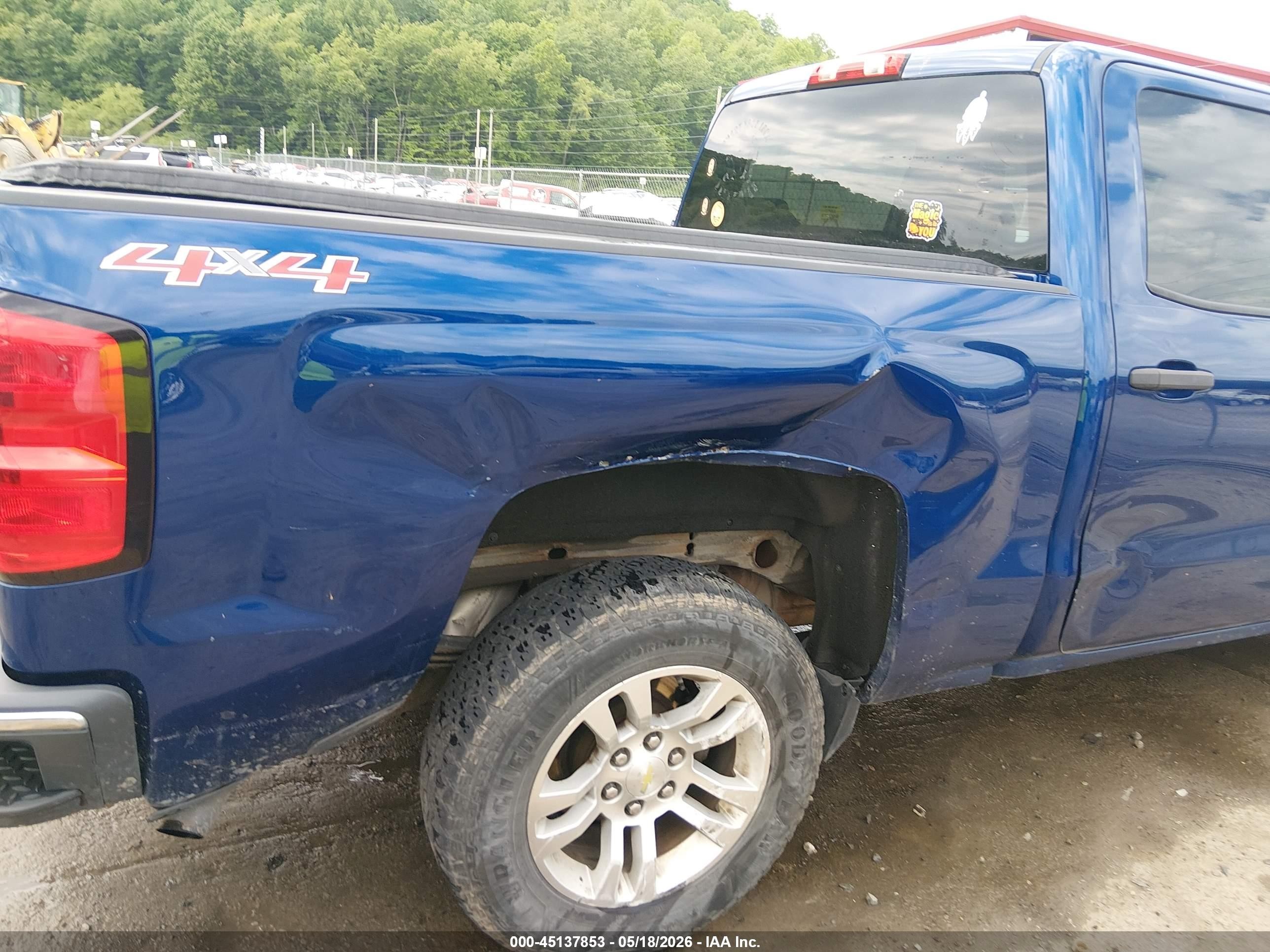 2014 Chevrolet Silverado 1500 1lt Blue vin: 3GCUKREC0EG481941