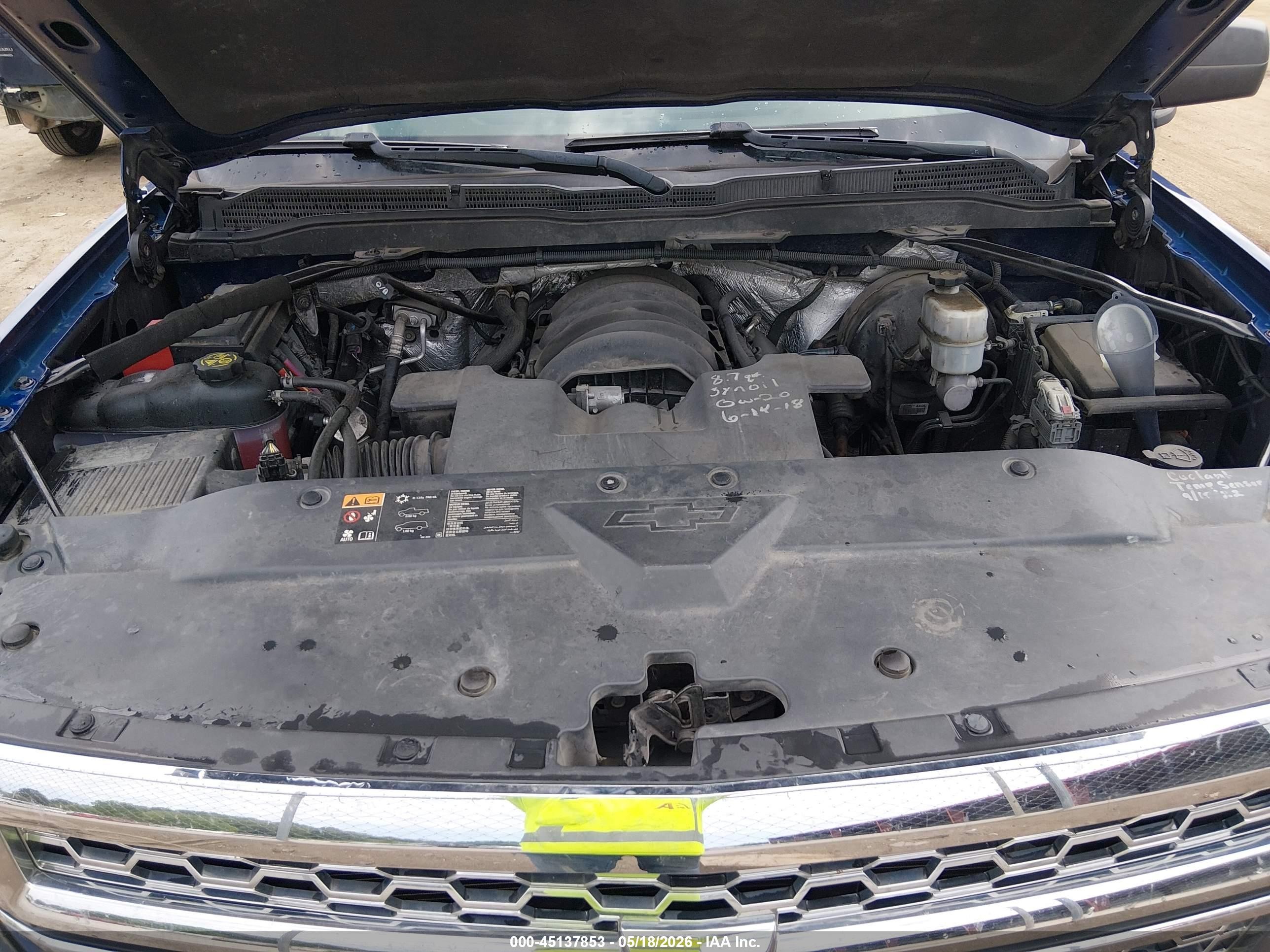 2014 Chevrolet Silverado 1500 1lt Blue vin: 3GCUKREC0EG481941