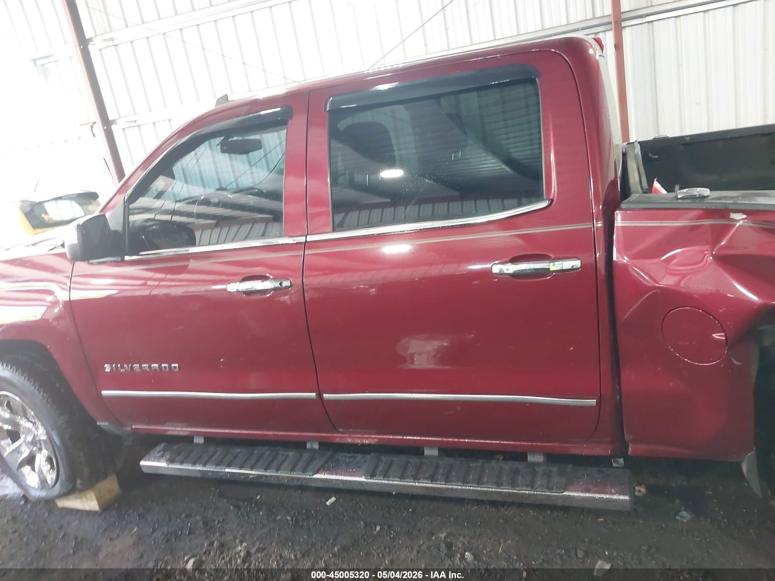 2014 Chevrolet Silverado 1500 2lt Burgundy vin: 3GCUKREC0EG559585