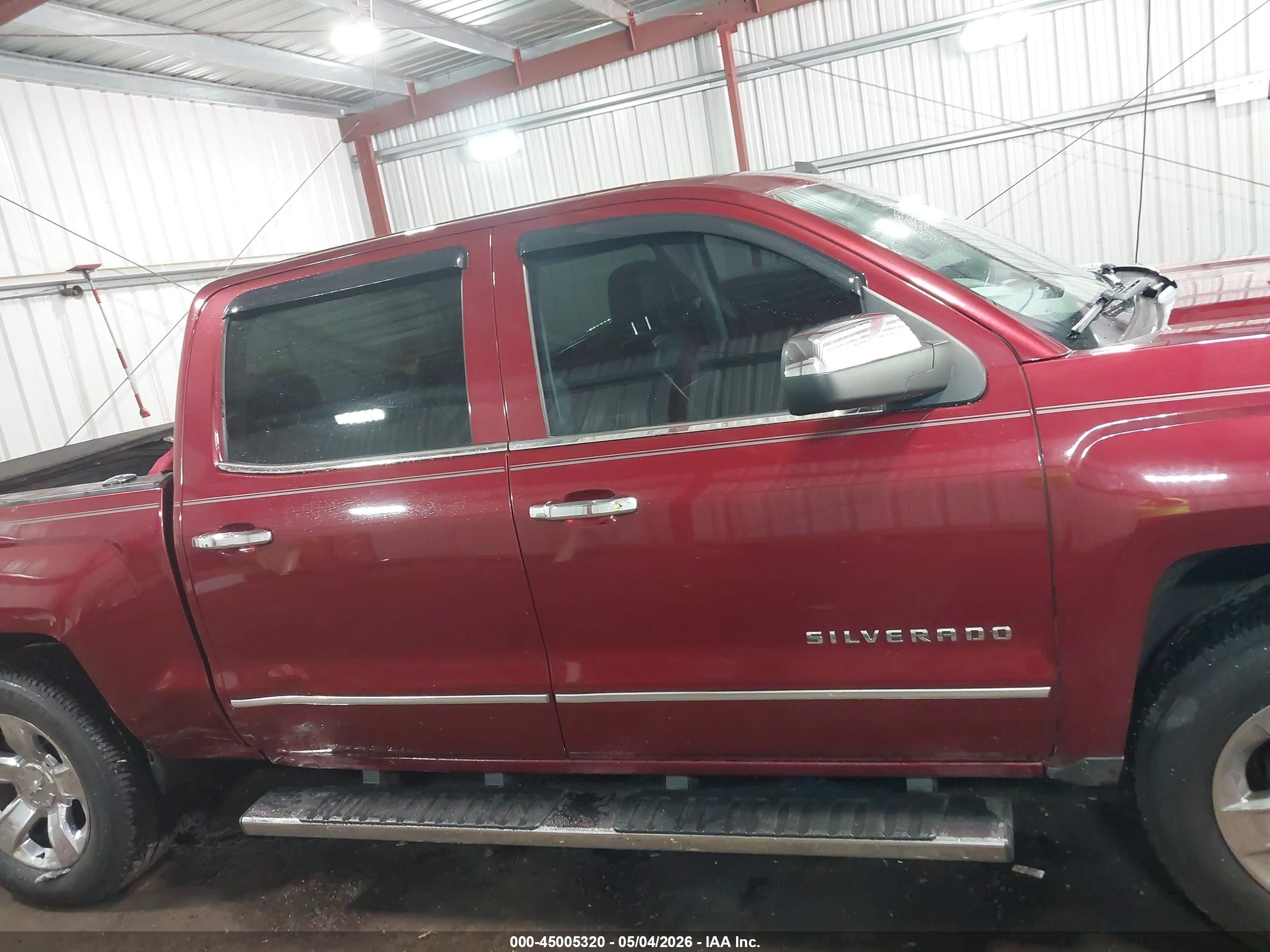 2014 Chevrolet Silverado 1500 2lt Burgundy vin: 3GCUKREC0EG559585