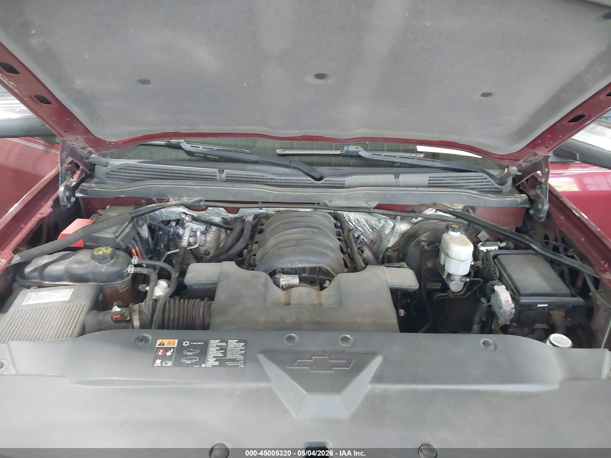 2014 Chevrolet Silverado 1500 2lt Burgundy vin: 3GCUKREC0EG559585
