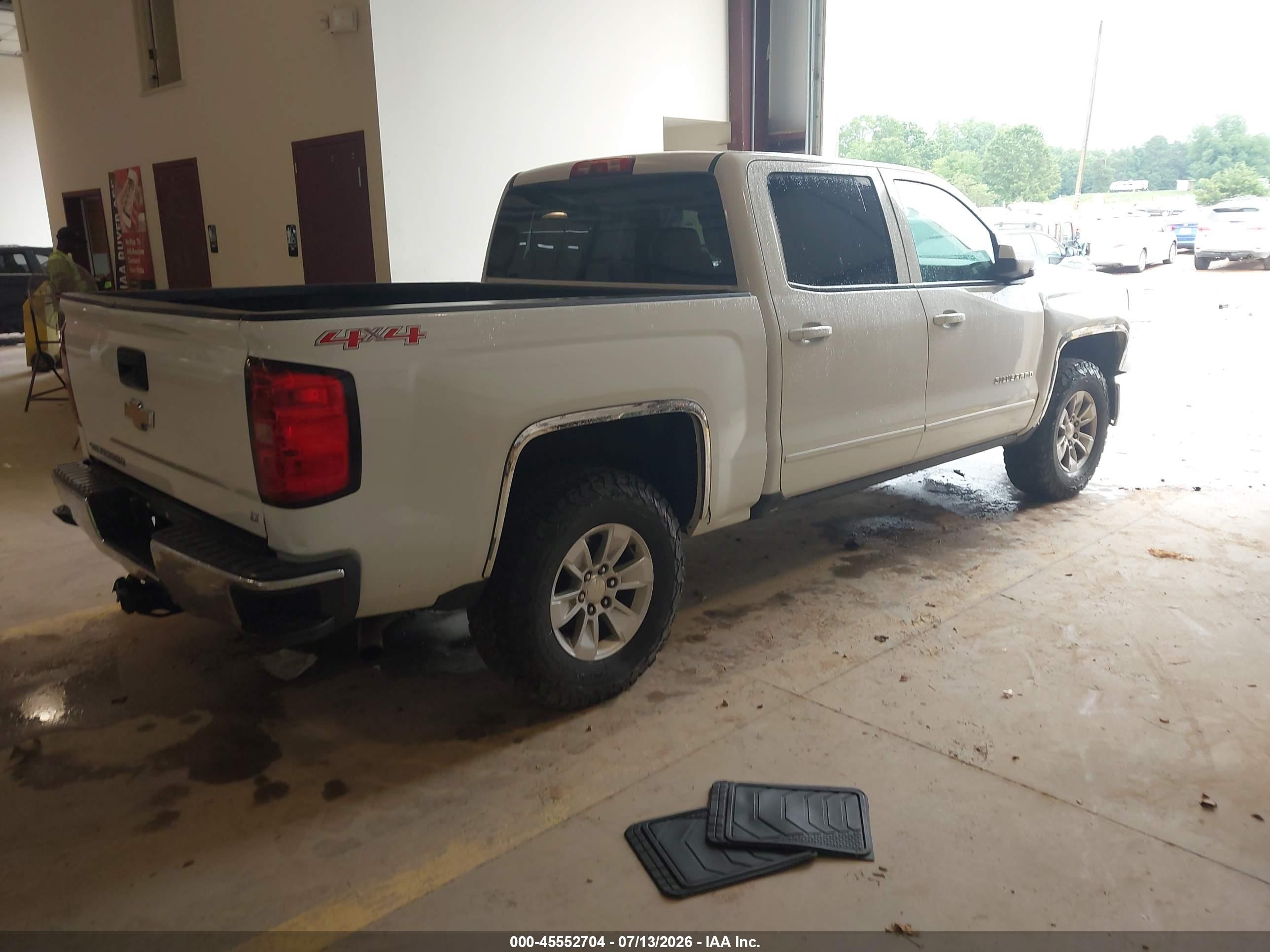 2015 Chevrolet Silverado 1500 Lt White vin: 3GCUKREC0FG113485