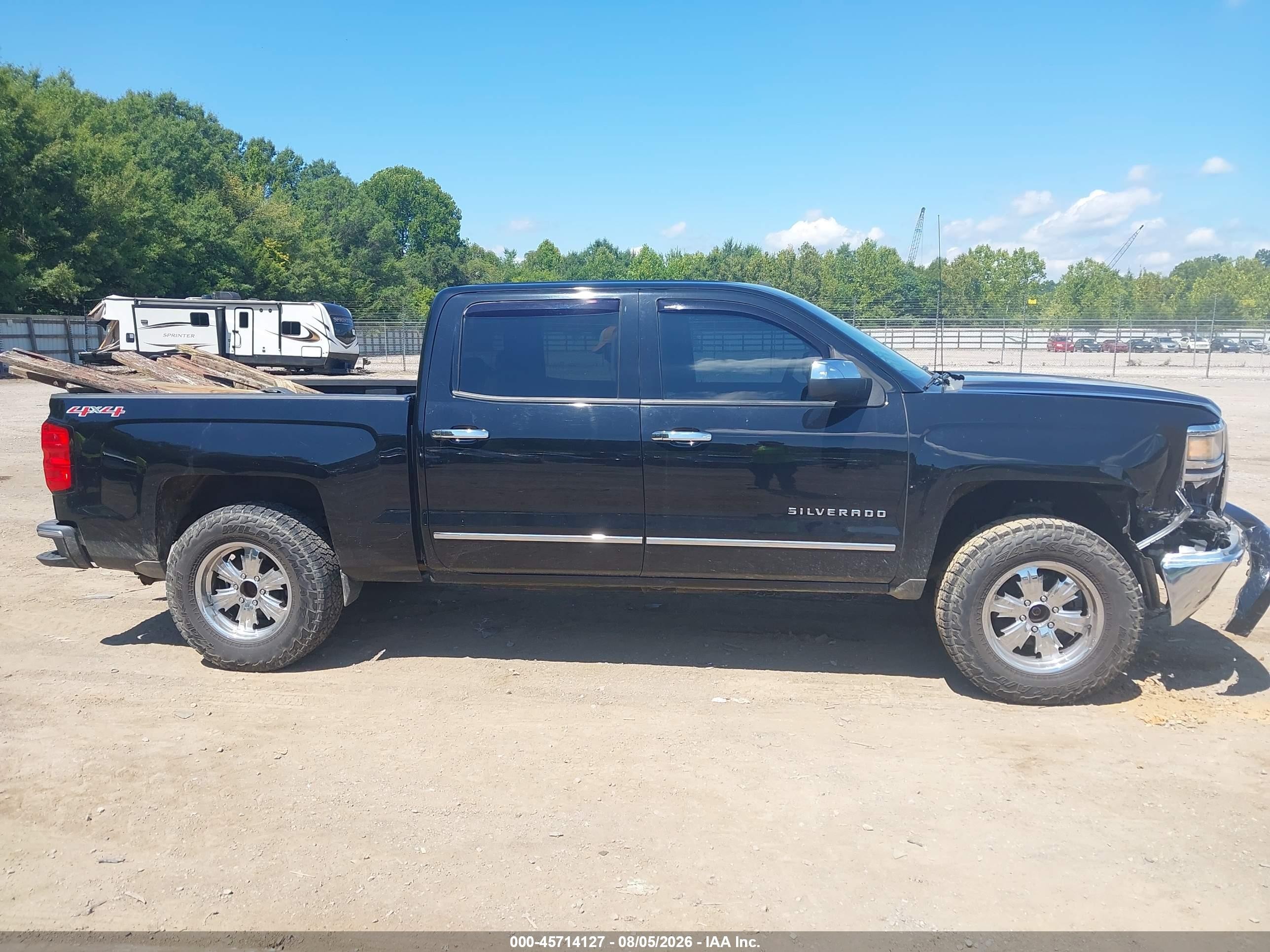 2015 Chevrolet Silverado 1500 Lt Black vin: 3GCUKREC0FG129766