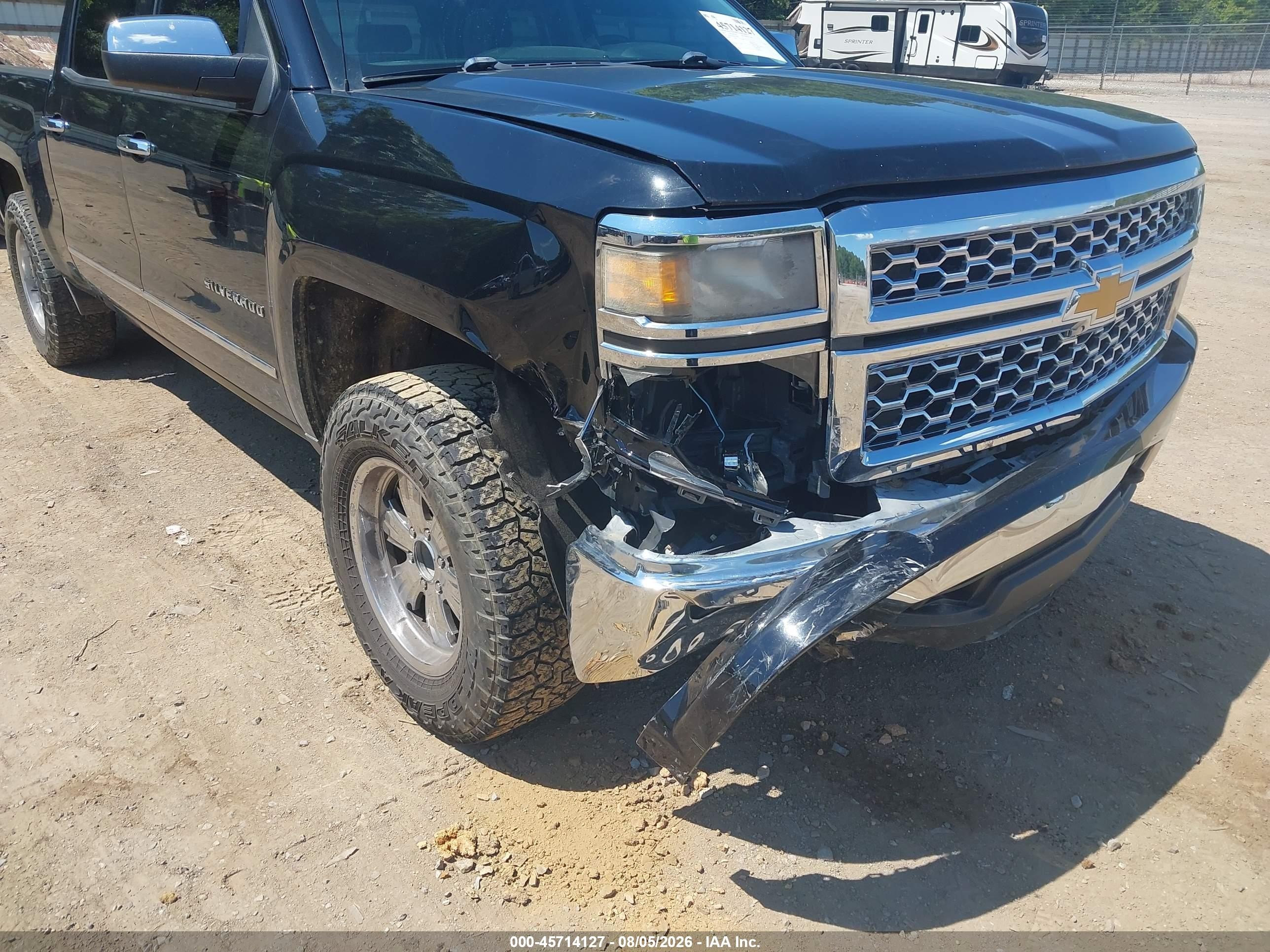 2015 Chevrolet Silverado 1500 Lt Black vin: 3GCUKREC0FG129766