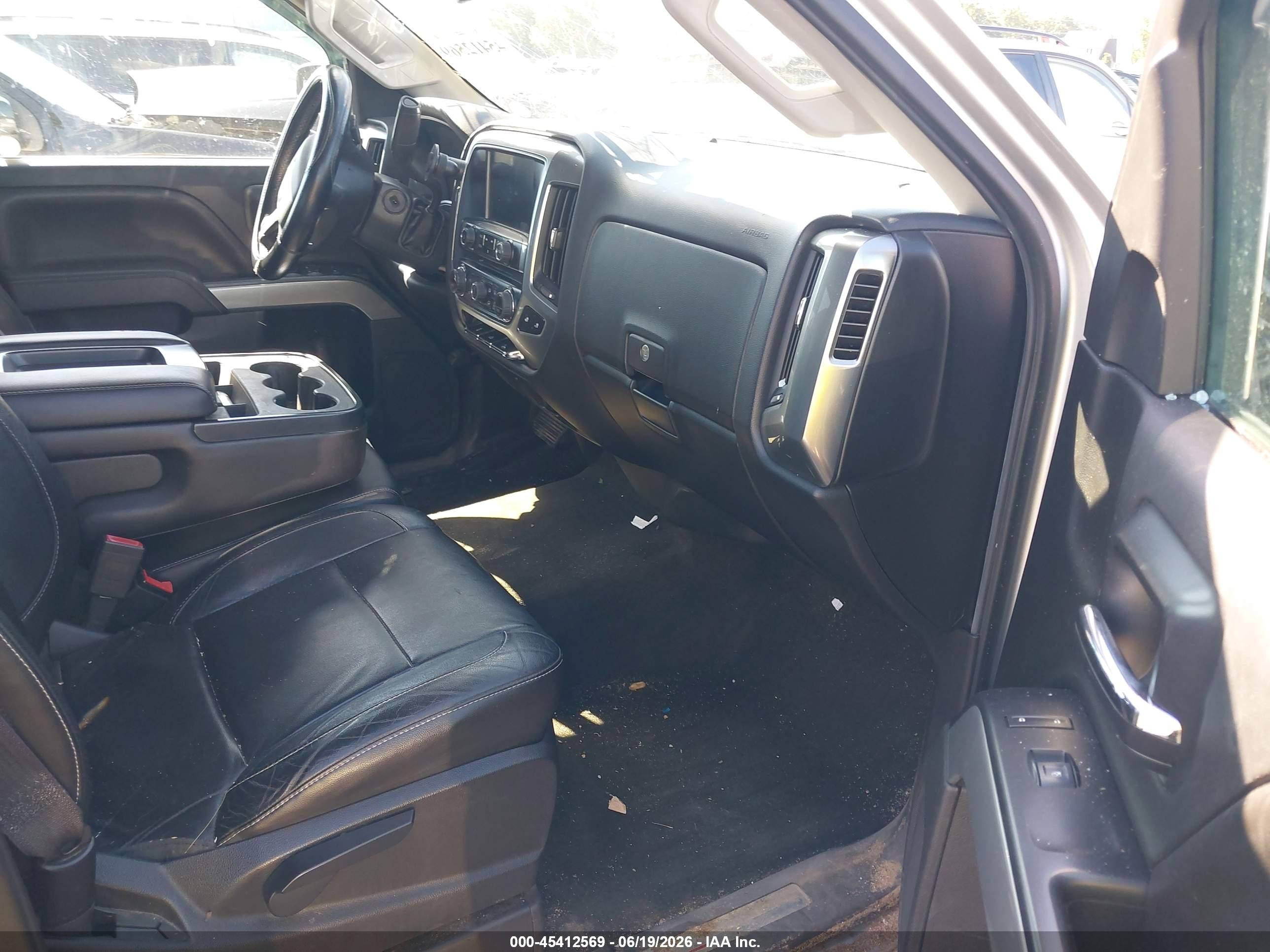 2015 Chevrolet Silverado 1500 Lt Gray vin: 3GCUKREC0FG160564