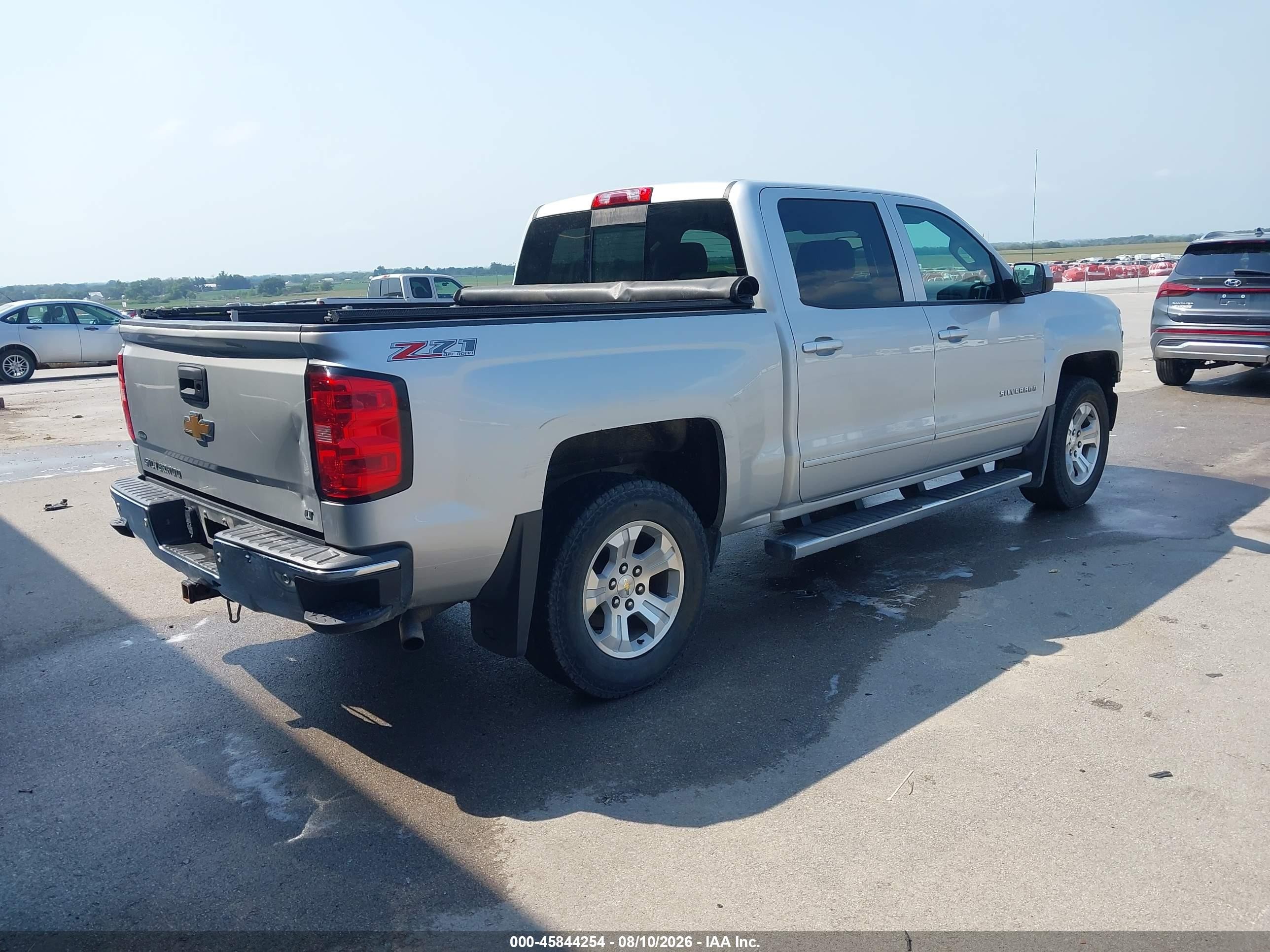 2015 Chevrolet Silverado 1500 Lt Silver vin: 3GCUKREC0FG217233