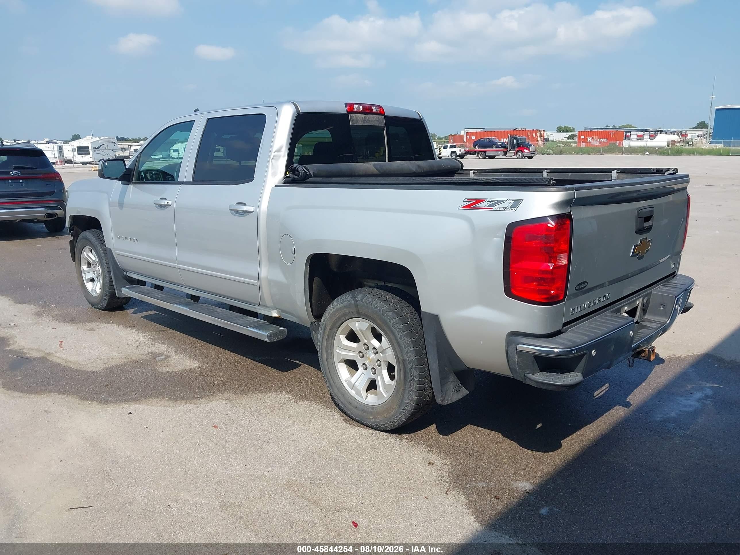 2015 Chevrolet Silverado 1500 Lt Silver vin: 3GCUKREC0FG217233