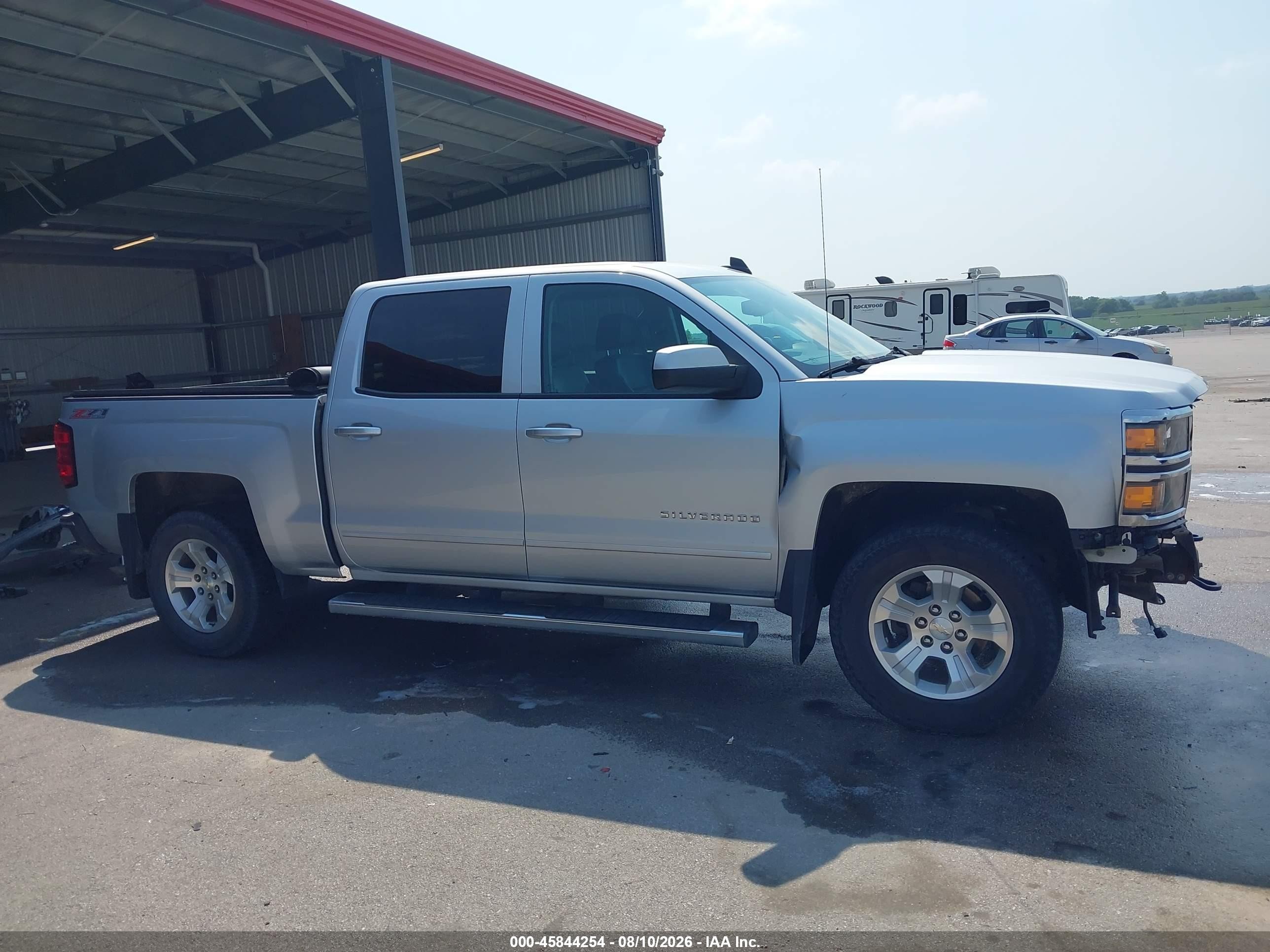 2015 Chevrolet Silverado 1500 Lt Silver vin: 3GCUKREC0FG217233