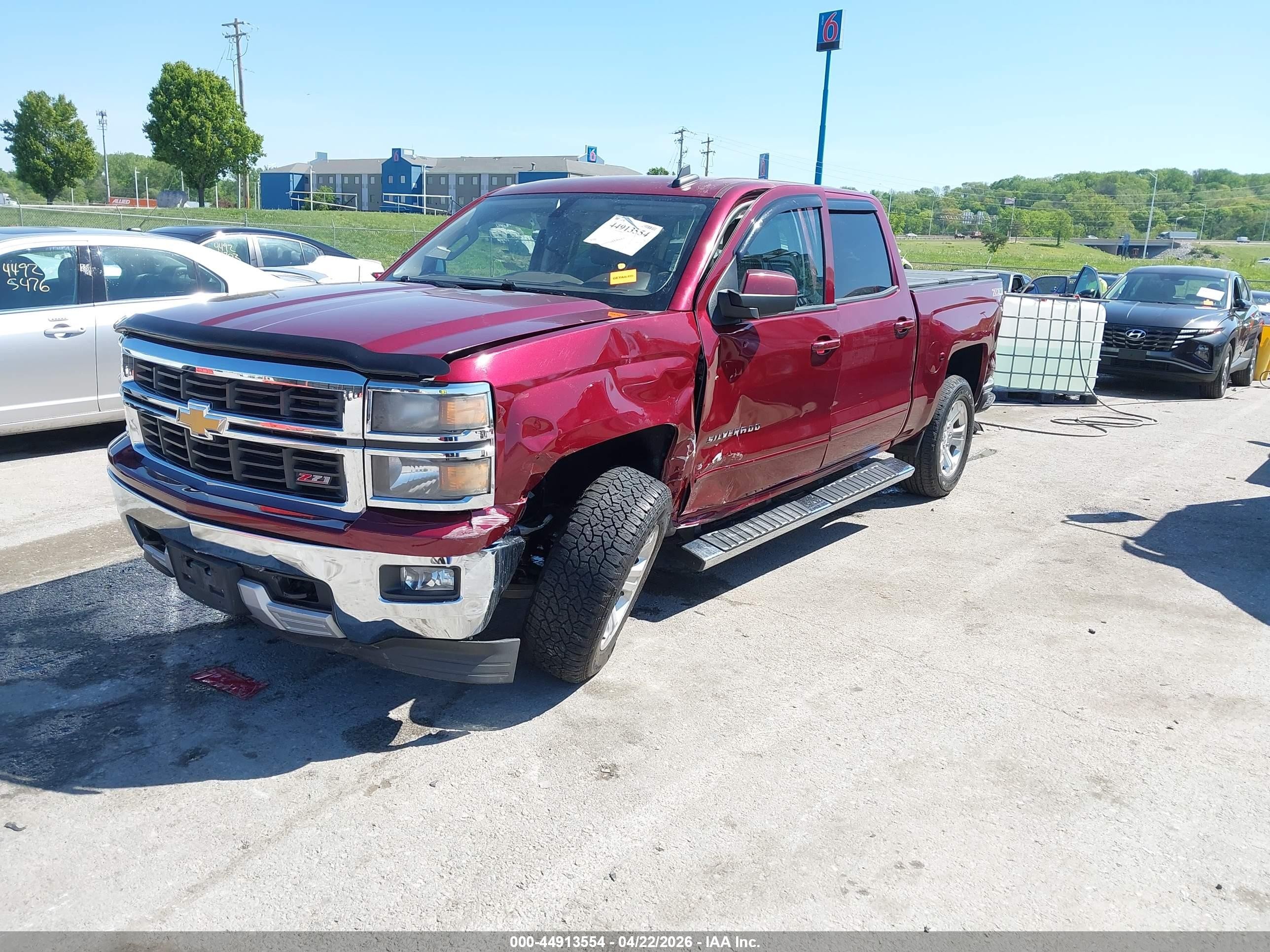 2015 Chevrolet Silverado 1500 2lt Red vin: 3GCUKREC0FG238325