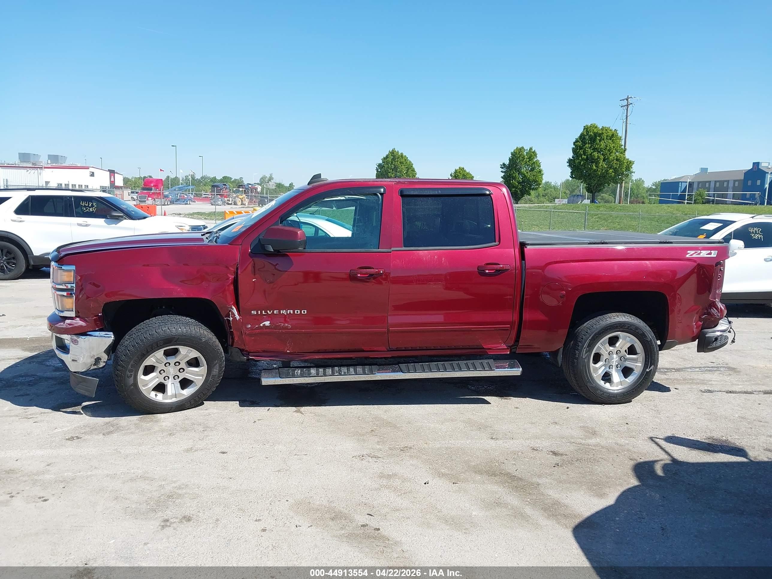 2015 Chevrolet Silverado 1500 2lt Red vin: 3GCUKREC0FG238325