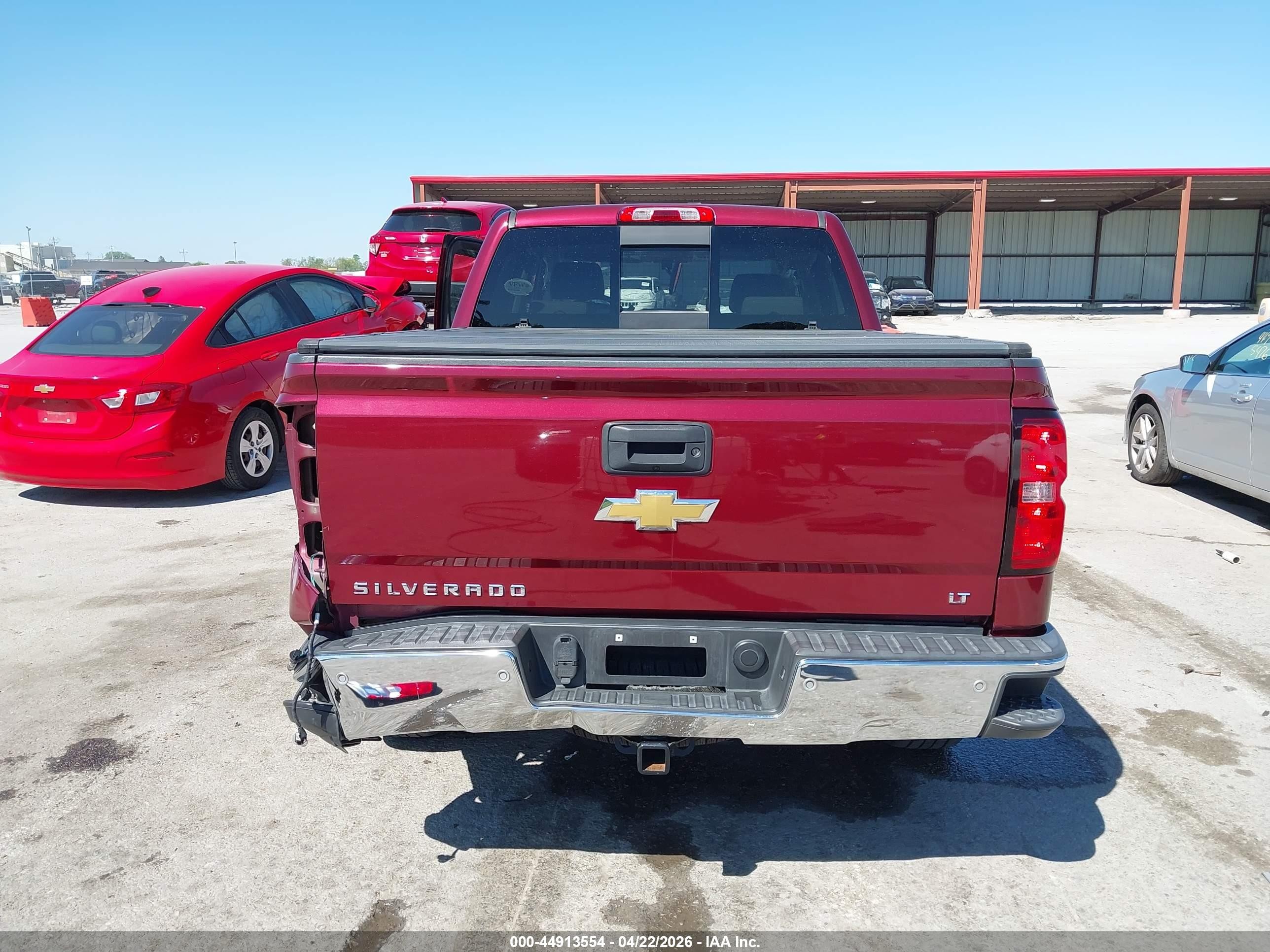 2015 Chevrolet Silverado 1500 2lt Red vin: 3GCUKREC0FG238325