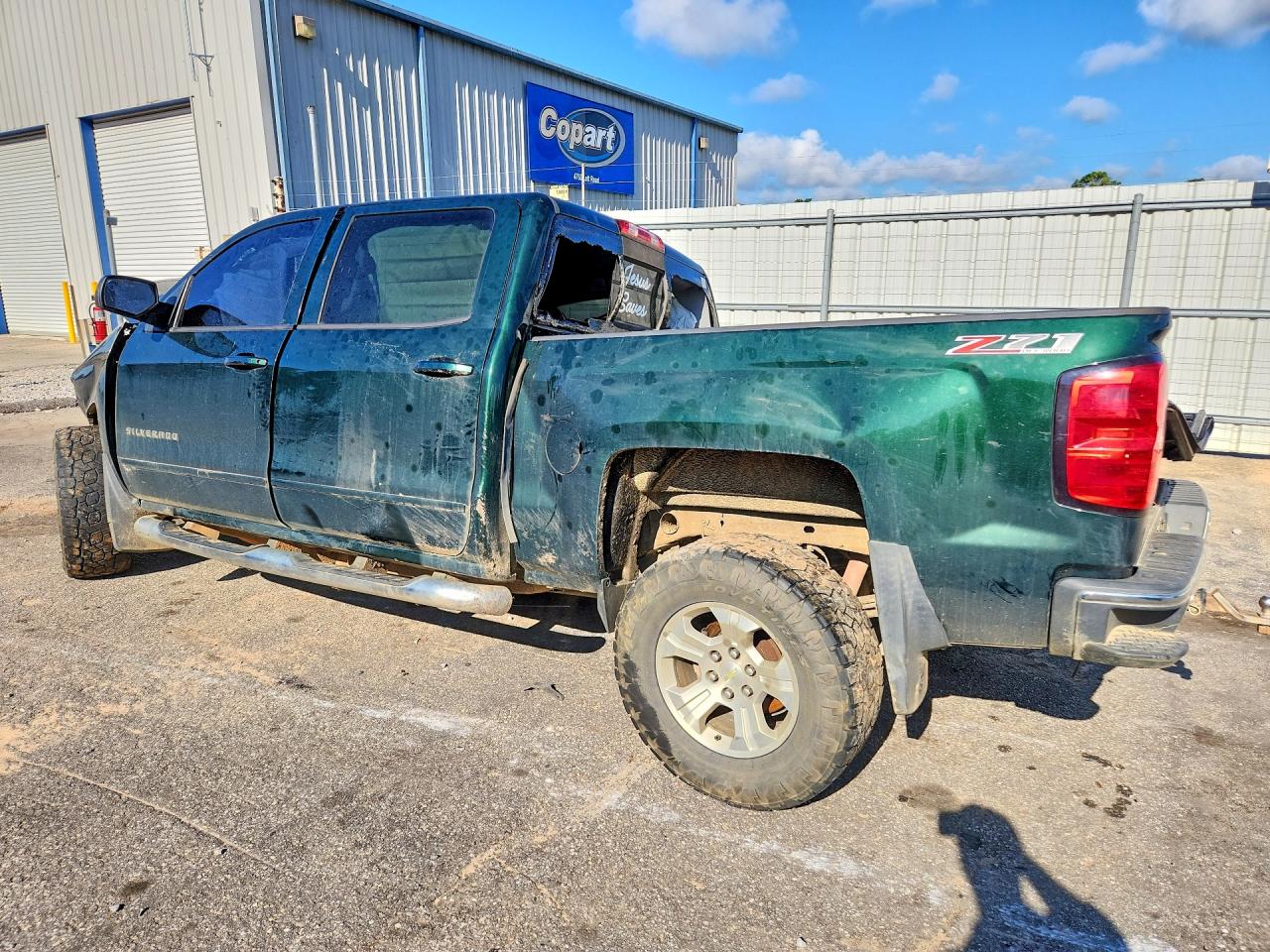 2015 Chevrolet Silverado K1500 Lt Зеленый vin: 3GCUKREC0FG251091