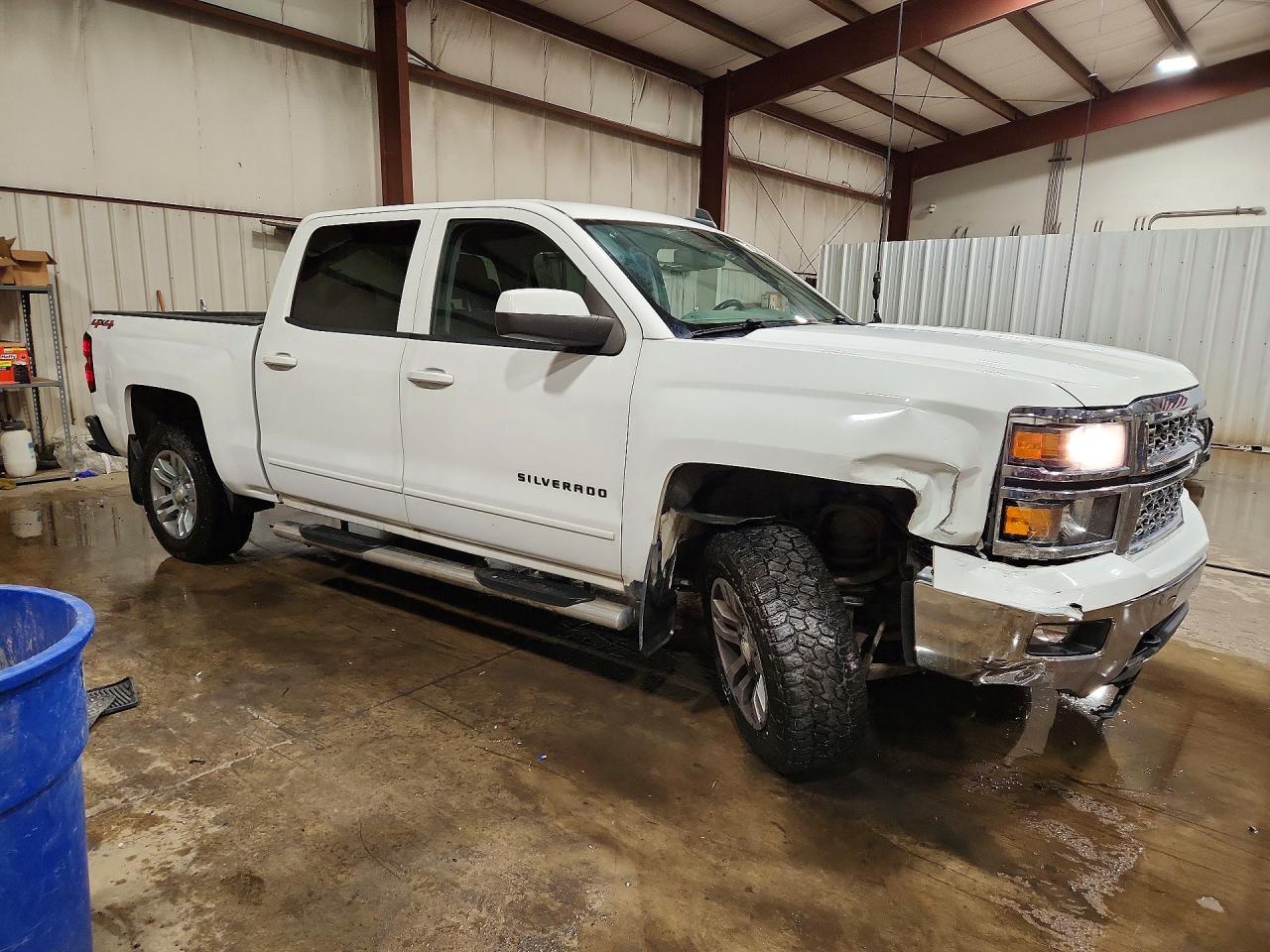 2015 Chevrolet Silverado K1500 Lt White vin: 3GCUKREC0FG358688