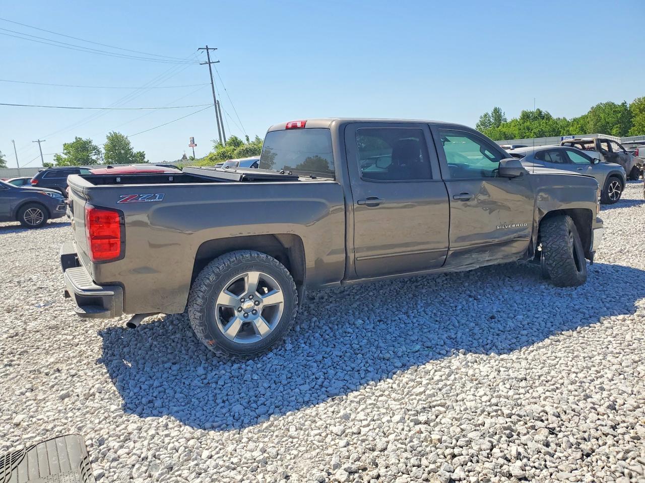 2015 Chevrolet Silverado K1500 Lt Gray vin: 3GCUKREC0FG375975