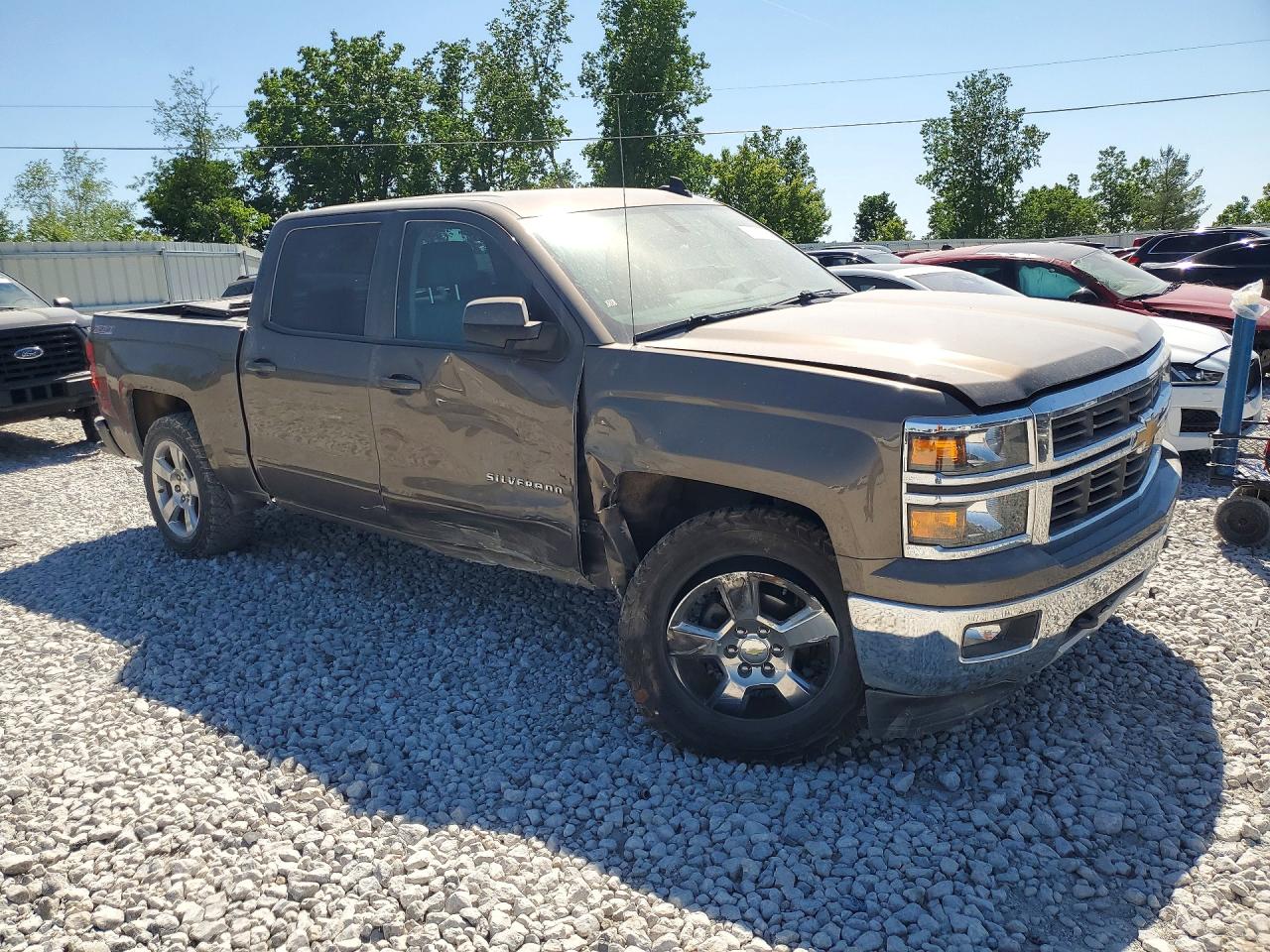 2015 Chevrolet Silverado K1500 Lt Gray vin: 3GCUKREC0FG375975