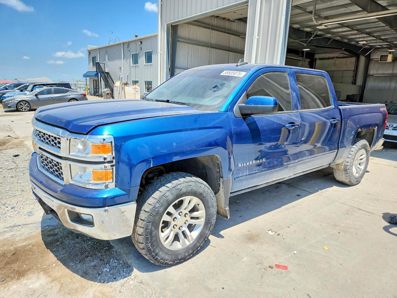 2015 Chevrolet Silverado K1500 Lt Blue vin: 3GCUKREC0FG383445